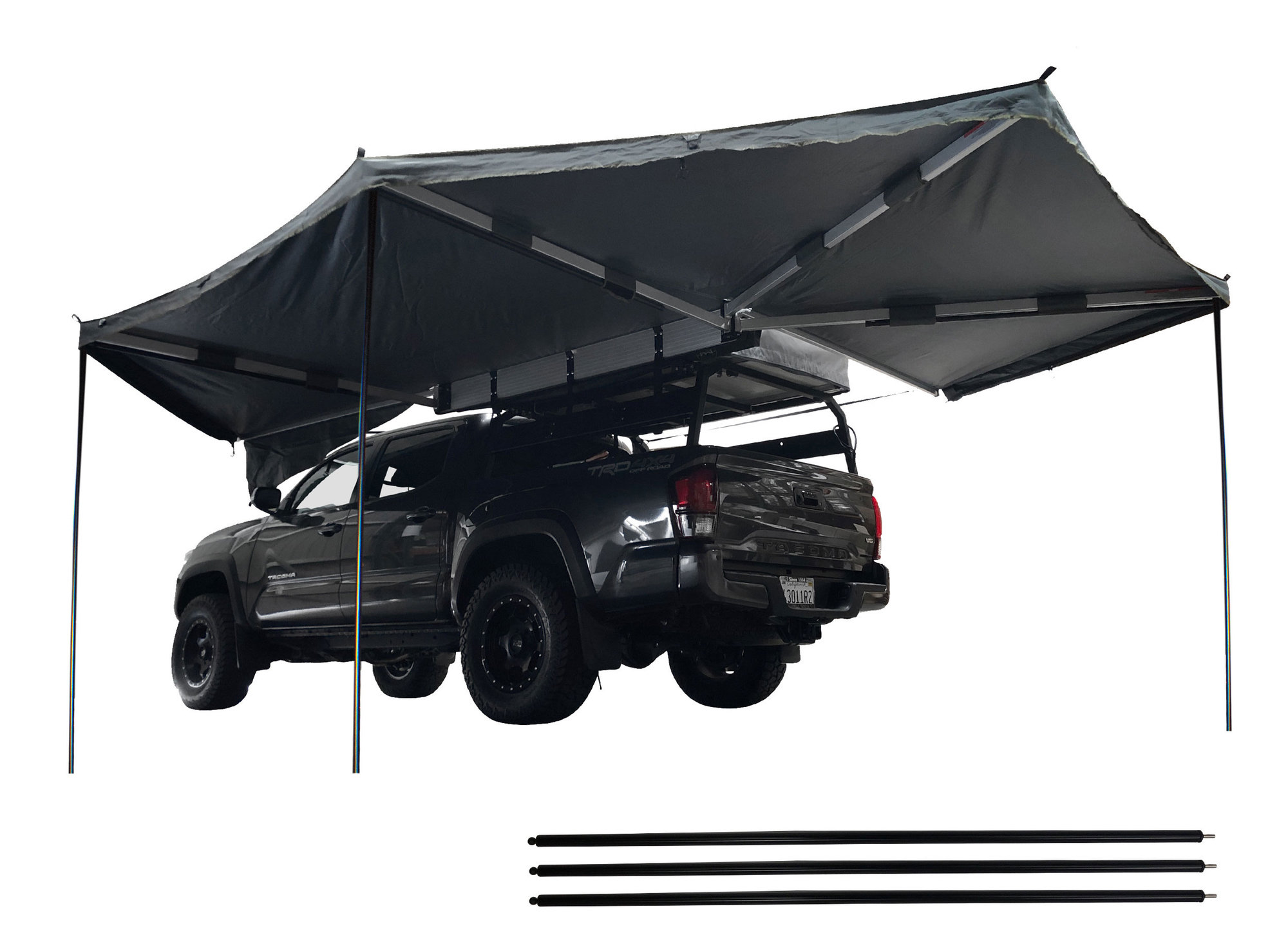 Overland Vehicle Systems Nomadic 270 Awning W Black Storage Cover