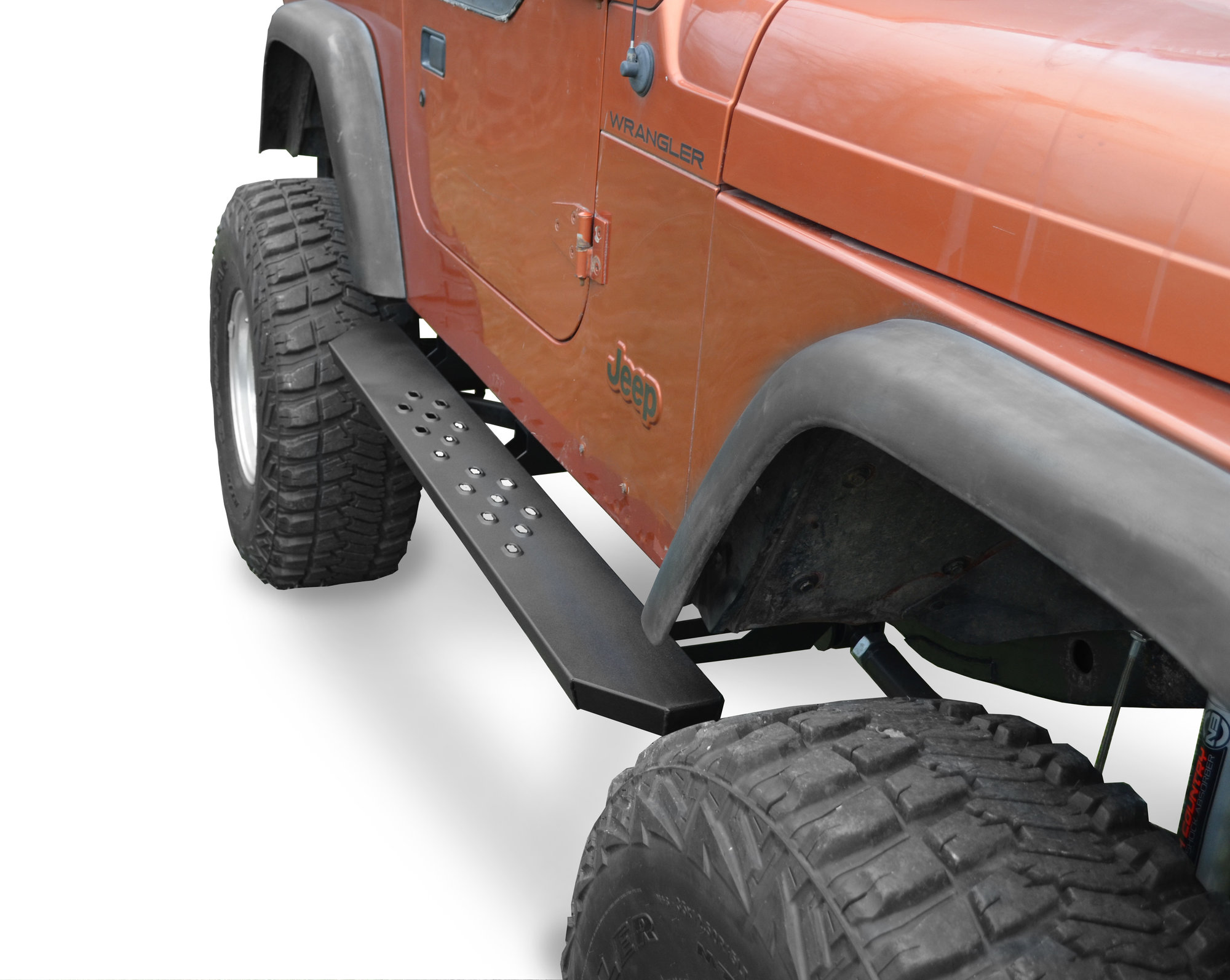 Owens Products 85004 Venum Star Burst Running Boards for 97-06 Jeep  Wrangler TJ | Quadratec