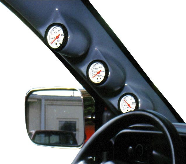 Auto Meter 17307 AUT Triple Gauge Pillar Pod for 9907 Ford Superduty
