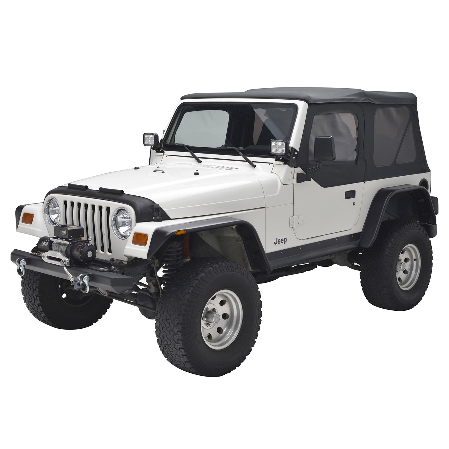 Paramount Automotive 17192 Flat Style Fender Flare 4 Piece Kit for 97-06 Jeep Wrangler TJ & Unlimited TJ | Quadratec Paramount Automotive 17192 Flat Style Fender Flare 4 Piece Kit for 97-06 Jeep Wrangler TJ & Unlimited TJ | Quadratec