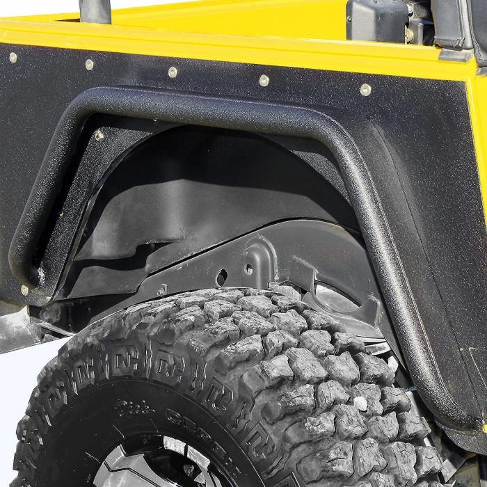 Paramount Automotive 51-0044 Armor Rear Tube Fender Flares for 97-06 Jeep  Wrangler TJ | Quadratec