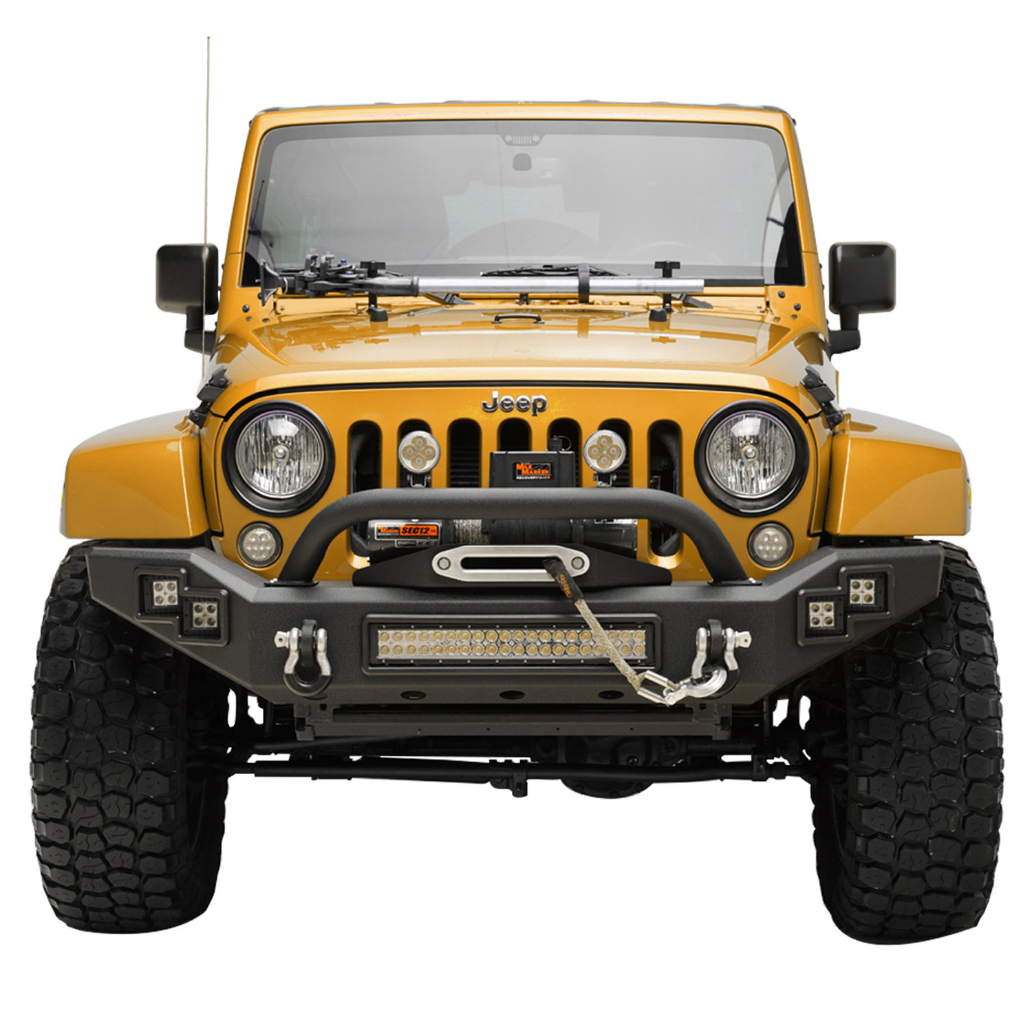 Rough Country 10585 Full Width Front Trail Bumper for 07-22 Jeep Wrangler  JK, JL & Gladiator JT