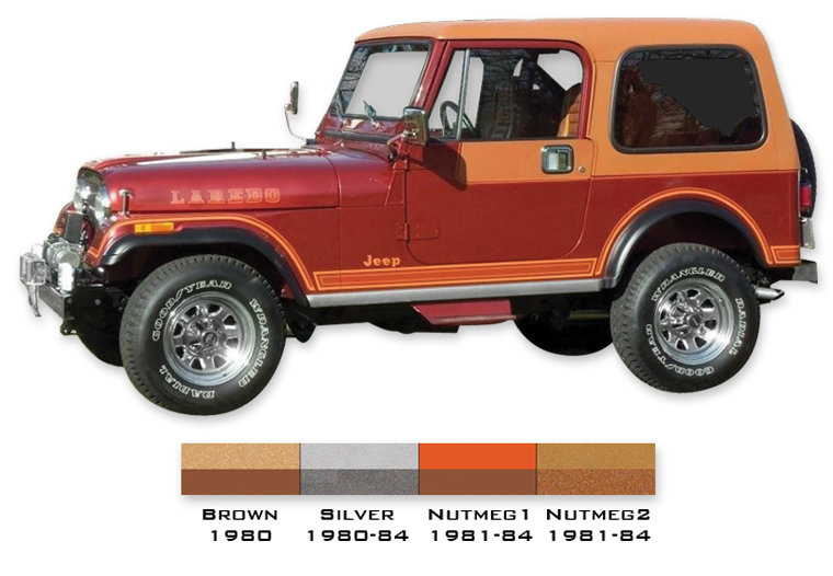 JEEP CJ5 CJ7 LAREDO SUV Truck 4x4 Personalized Custom Vinyl Decal015