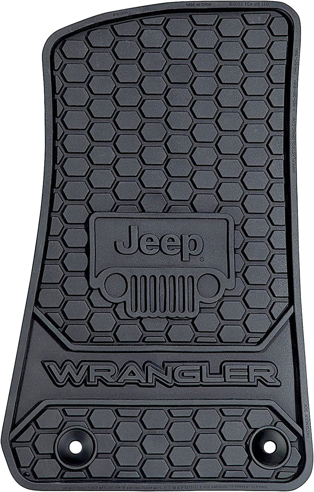 Plasticolor 001805R01 Front Jeep Logo Floor Mats for 1823 Jeep Wrangler JL Quadratec