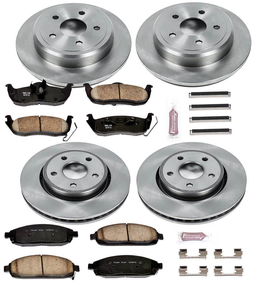 Power Stop KOE2154 Front & Rear Z16 Autospecialty Daily Driver OE Brake Kit  for 03-06 Jeep Wrangler TJ & Unlimited | Quadratec