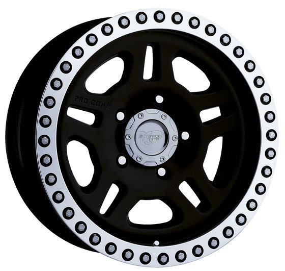 Pro Comp 81288973 Series 28 Wheel in Black with Simulated Bead Lock