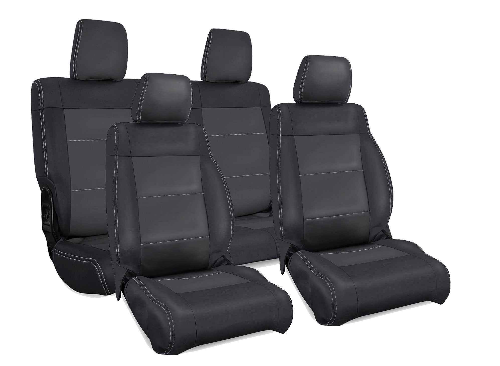 værksted Horn apparat PRP Seats Vinyl Front & Rear Seat Cover Sets for 07-18 Jeep Wrangler JK |  Quadratec