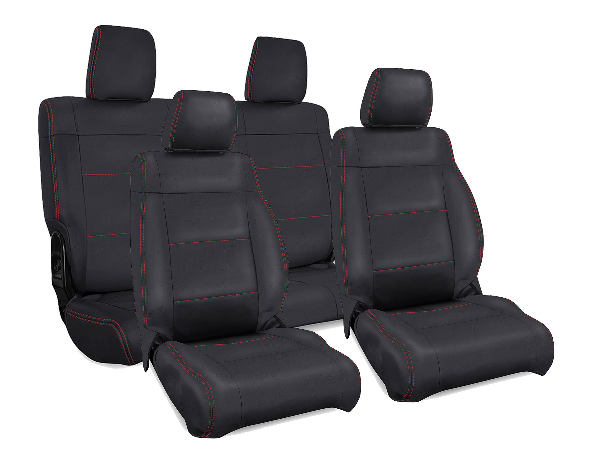 PRP Seats Vinyl Front & Rear Seat Cover Sets for 07-18 Jeep Wrangler JK |  Quadratec