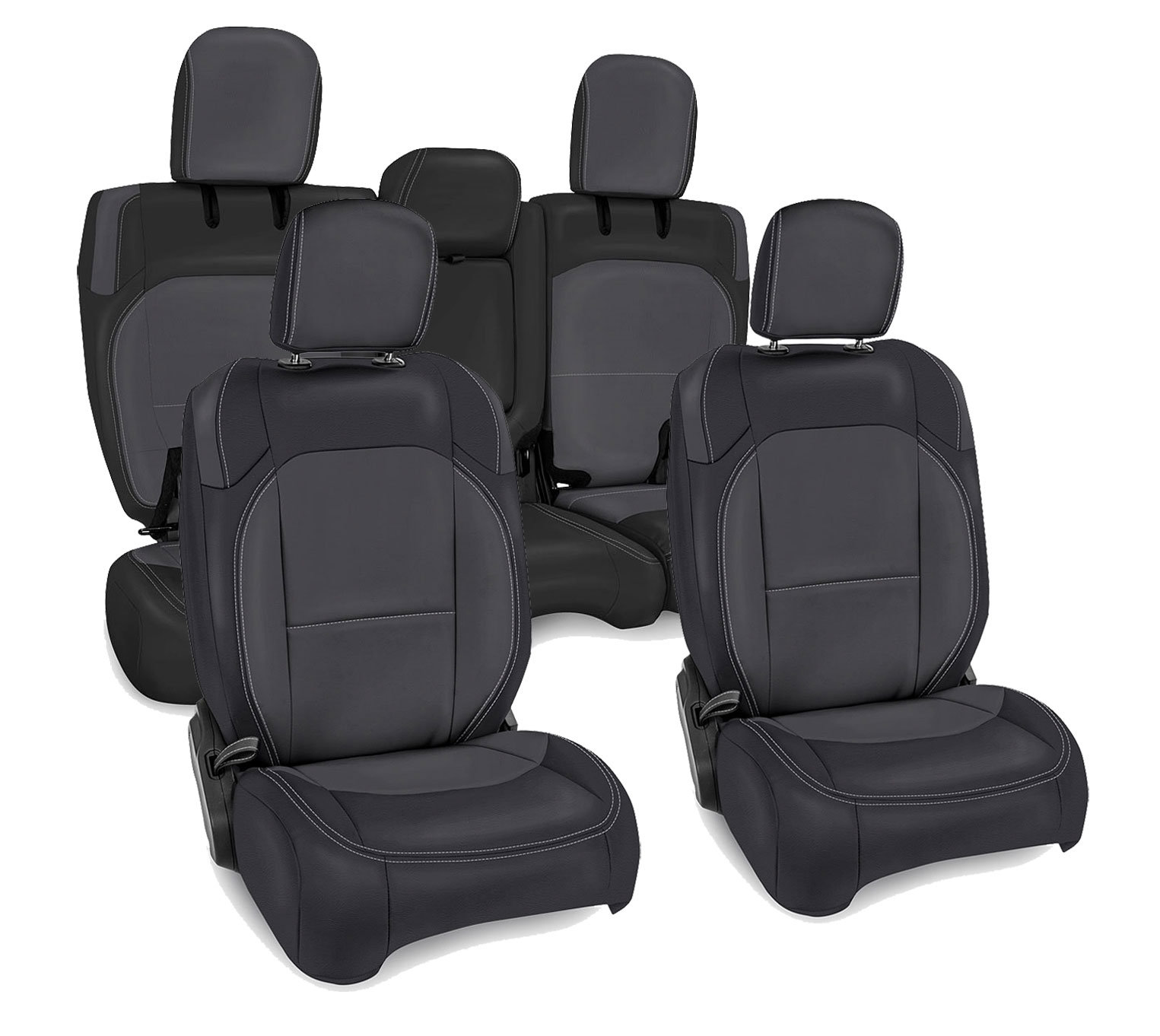 Prp Seats Vinyl Front Rear Seat Cover Sets For 18 21 Jeep Wrangler Jl Unlimited Quadratec - Leather Seat Covers For 2021 Jeep Wrangler Unlimited