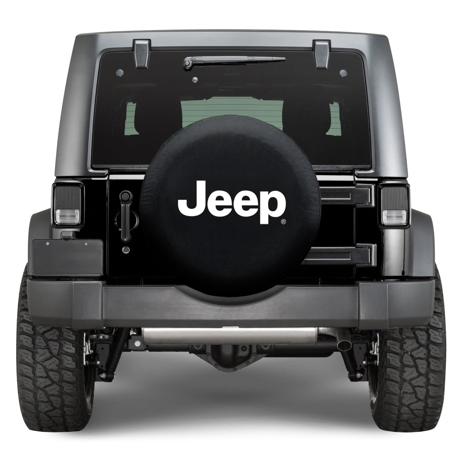 Plasticolor 000793R01 Jeep Logo Spare Tire Cover for 30