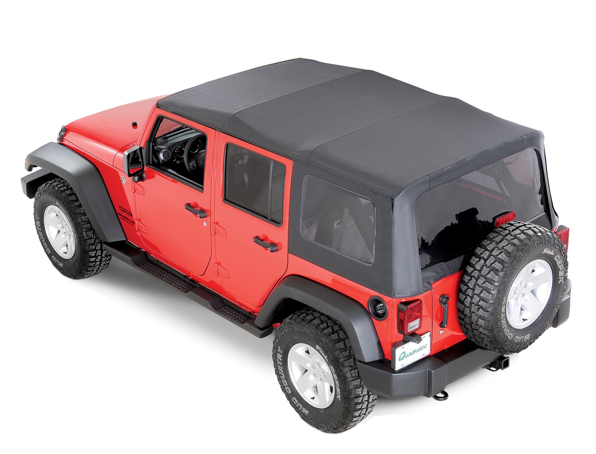 QuadraTop Premium Replacement Soft Top Black Diamond for 07-18 Jeep Wrangler Unlimited JK Door | Quadratec