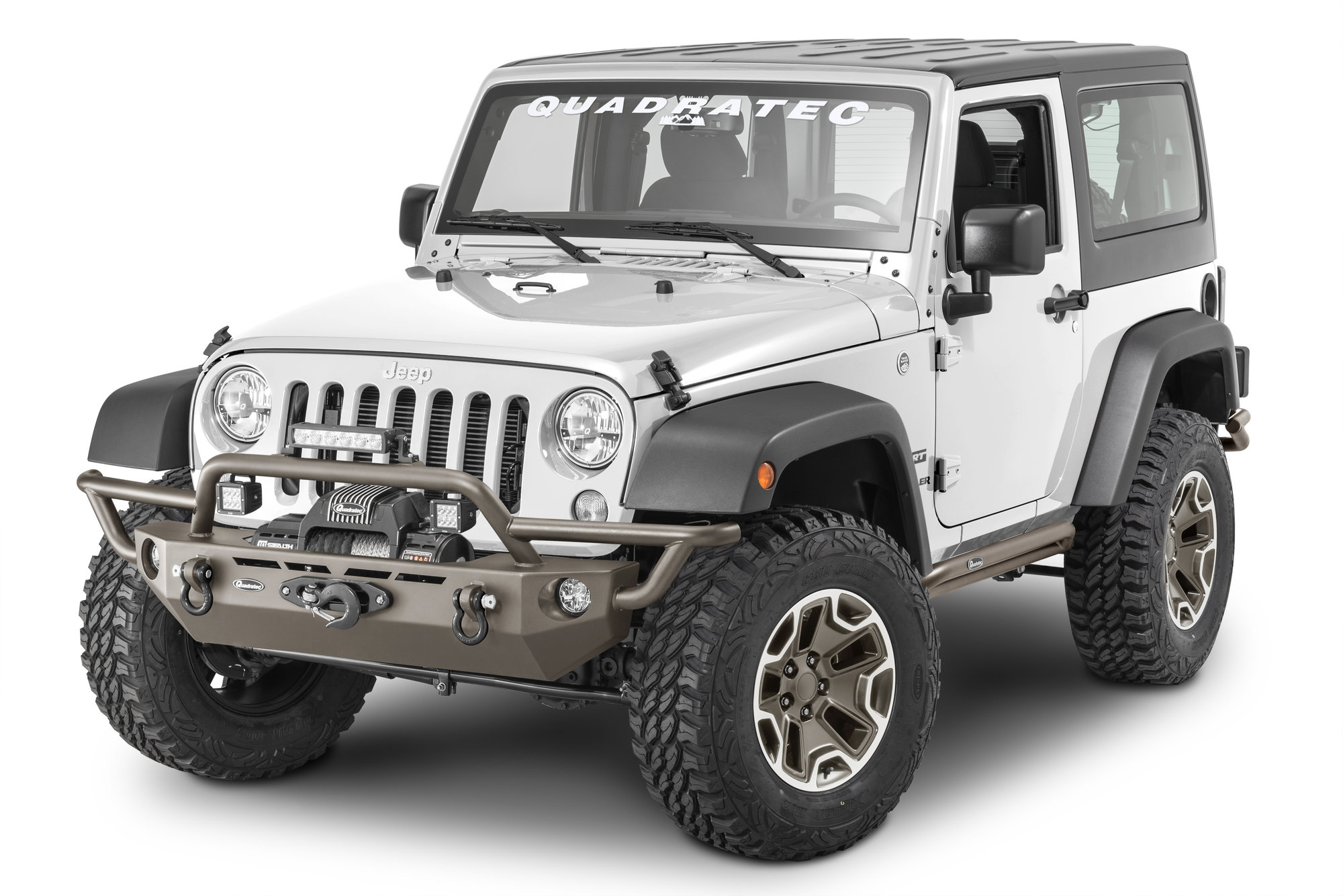Quadratec QRC Front Winch Ready Bumper in Smoke Bronze