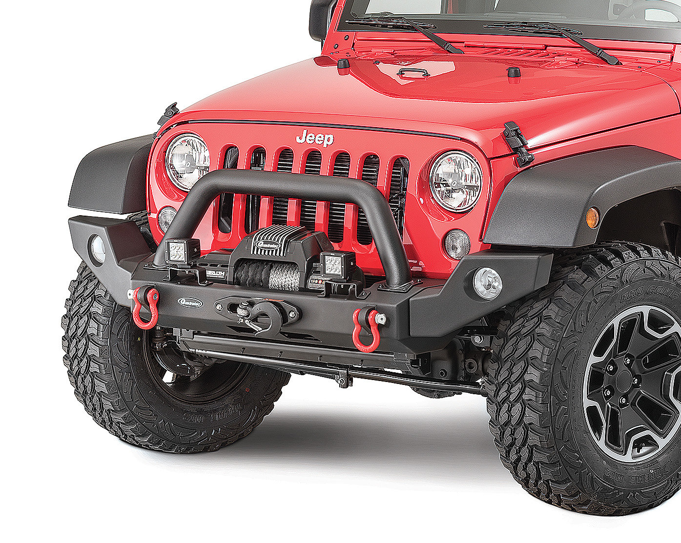 2007 - 2018 Jeep JK Stealth Fighter Winch Front Bumper 