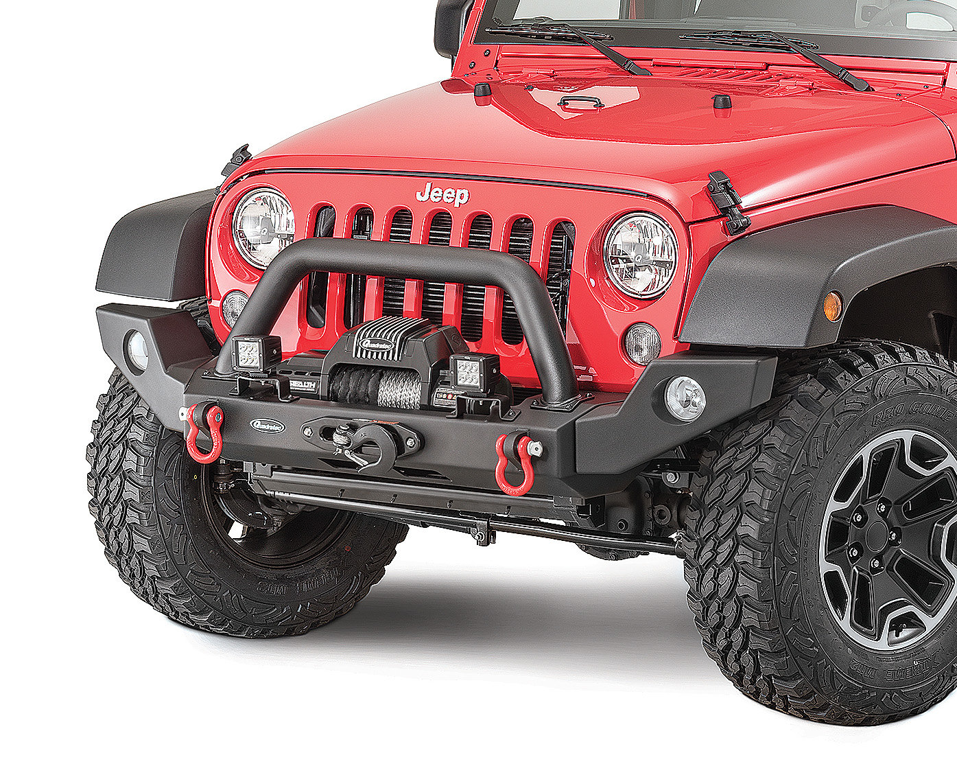 Quadratec Modular Winch Ready Front Bumper with QPerformance Stealth