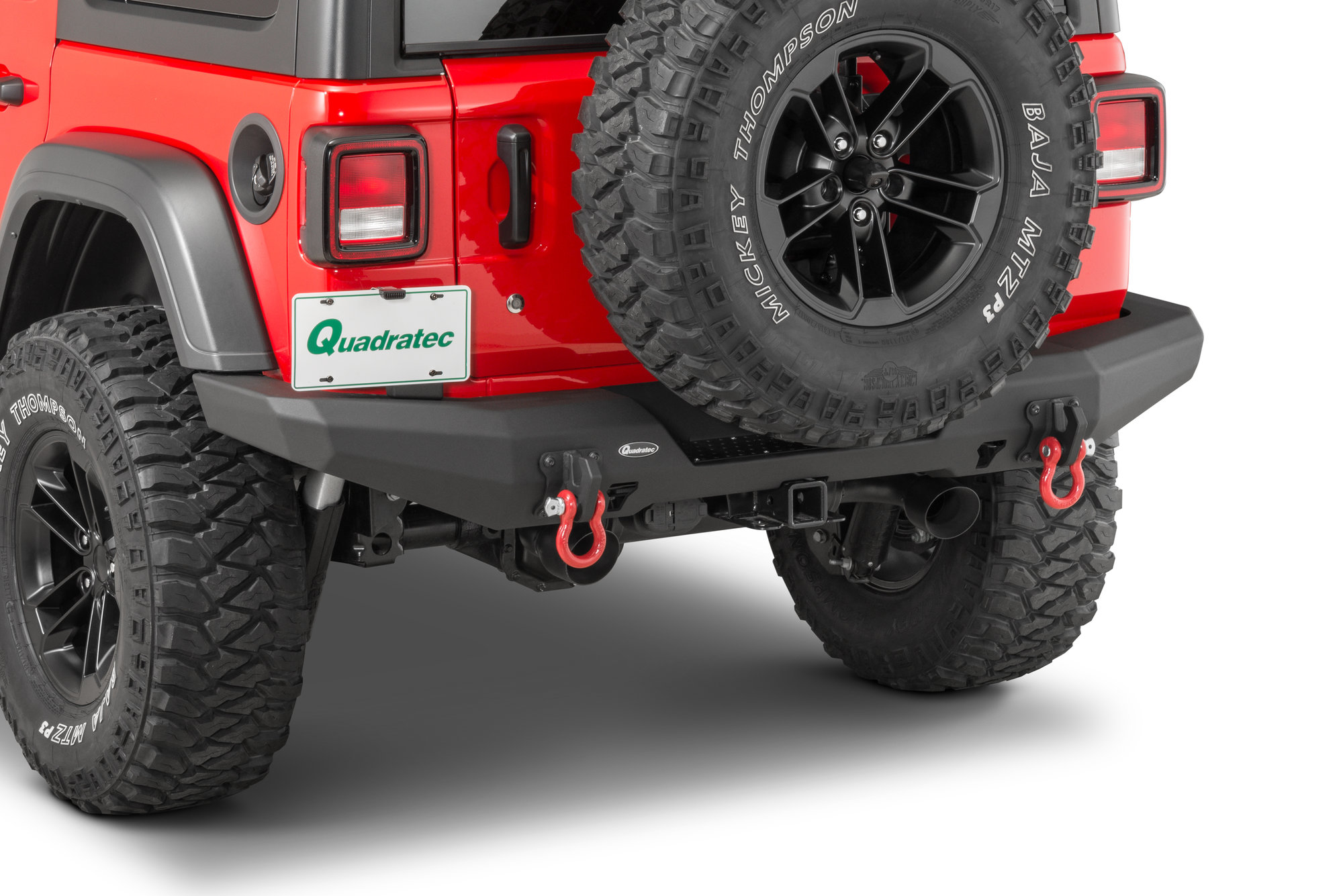 Quadratec Brute Strength Aluminum Rear Bumper for 18-22 Jeep Wrangler JL |  Quadratec