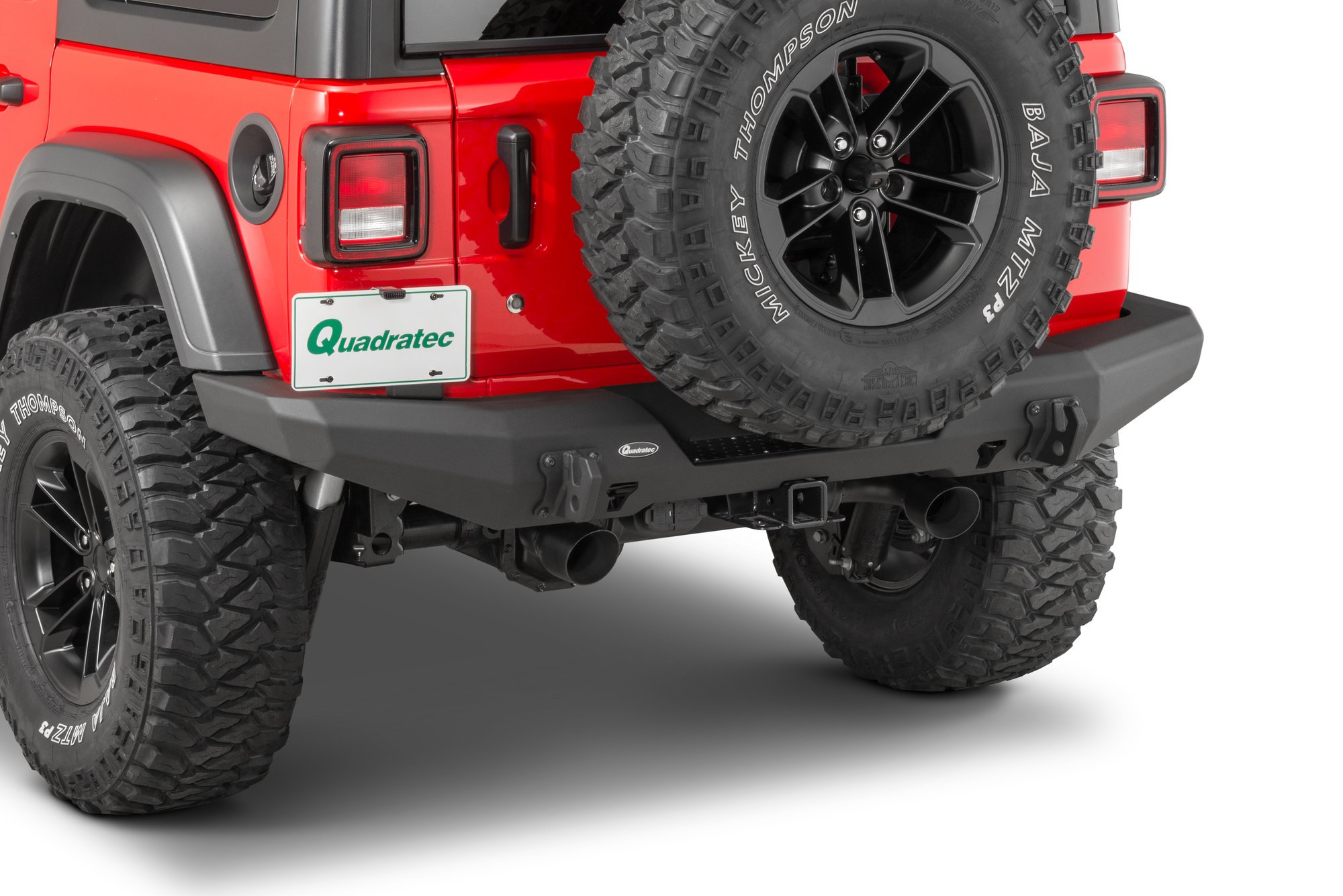 Quadratec Brute Strength Aluminum Rear Bumper for 18-22 Jeep Wrangler JL  Quadratec