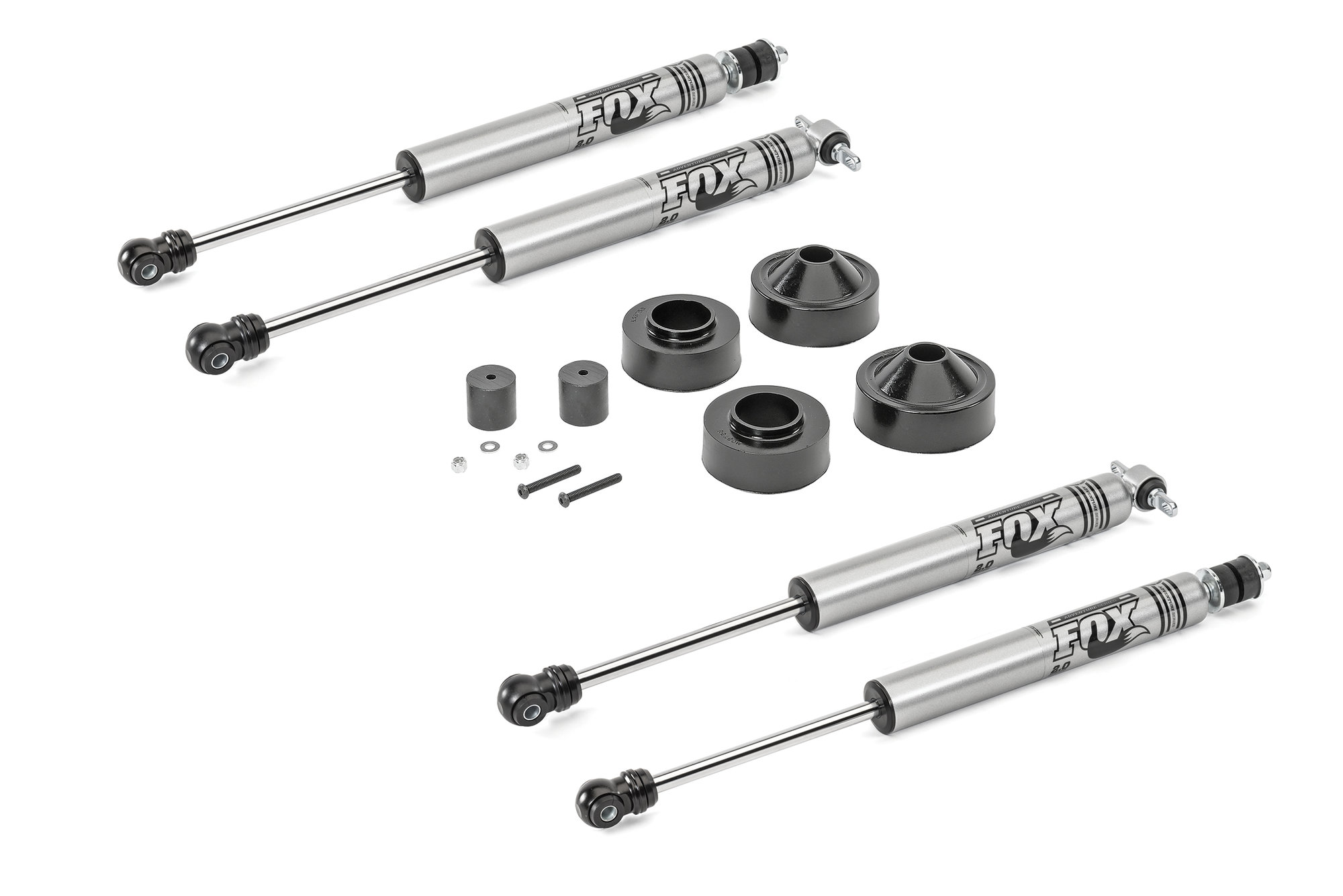 Quadratec 2” Coil Spring Spacer Lift Kit with FOX IFP MonoTube Shocks