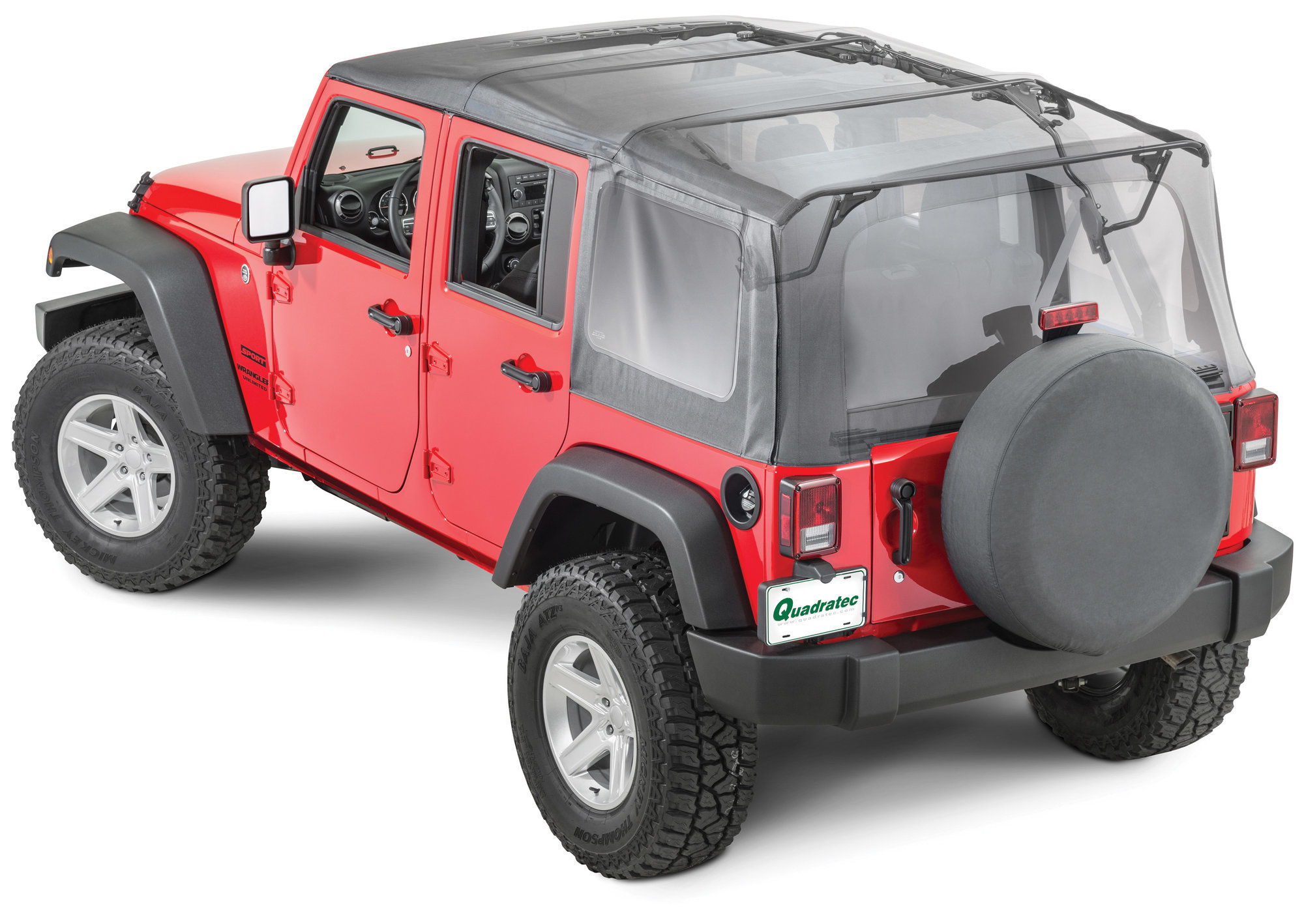 QuadraTop Gen II Complete Soft Top in Black Diamond for 07-18 Jeep Wrangler  Unlimited JK | Quadratec