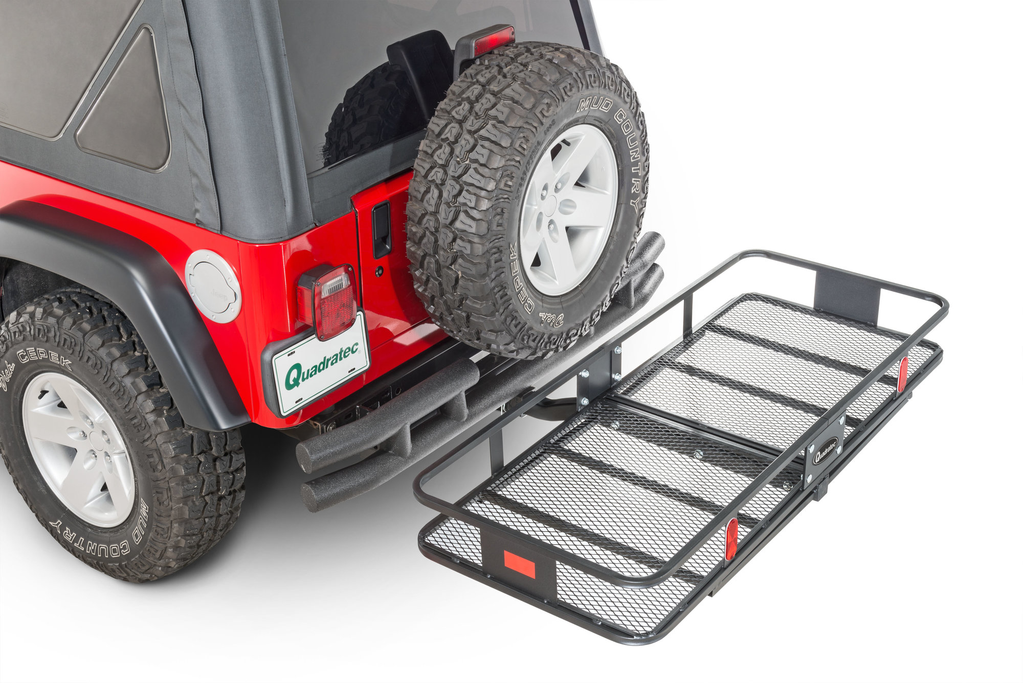 Quadratec Jumbo Cargo Rack for 2 Receiver Hitch