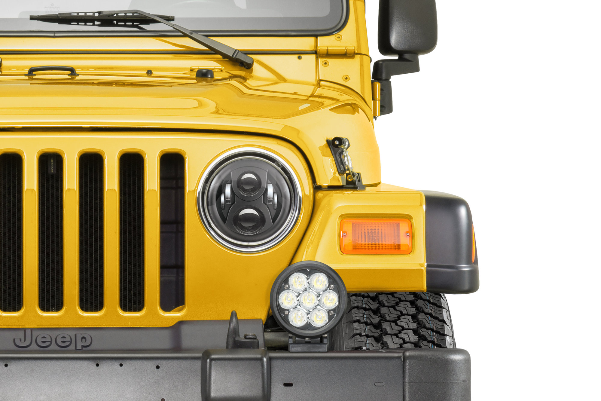 Quadratec Premium LED Projector Beam Headlights for 55-86 Jeep CJ & 97-06 Wrangler TJ | Quadratec Quadratec Premium LED Projector Beam Headlights for 55-86 Jeep CJ & 97-06 Wrangler TJ | Quadratec
