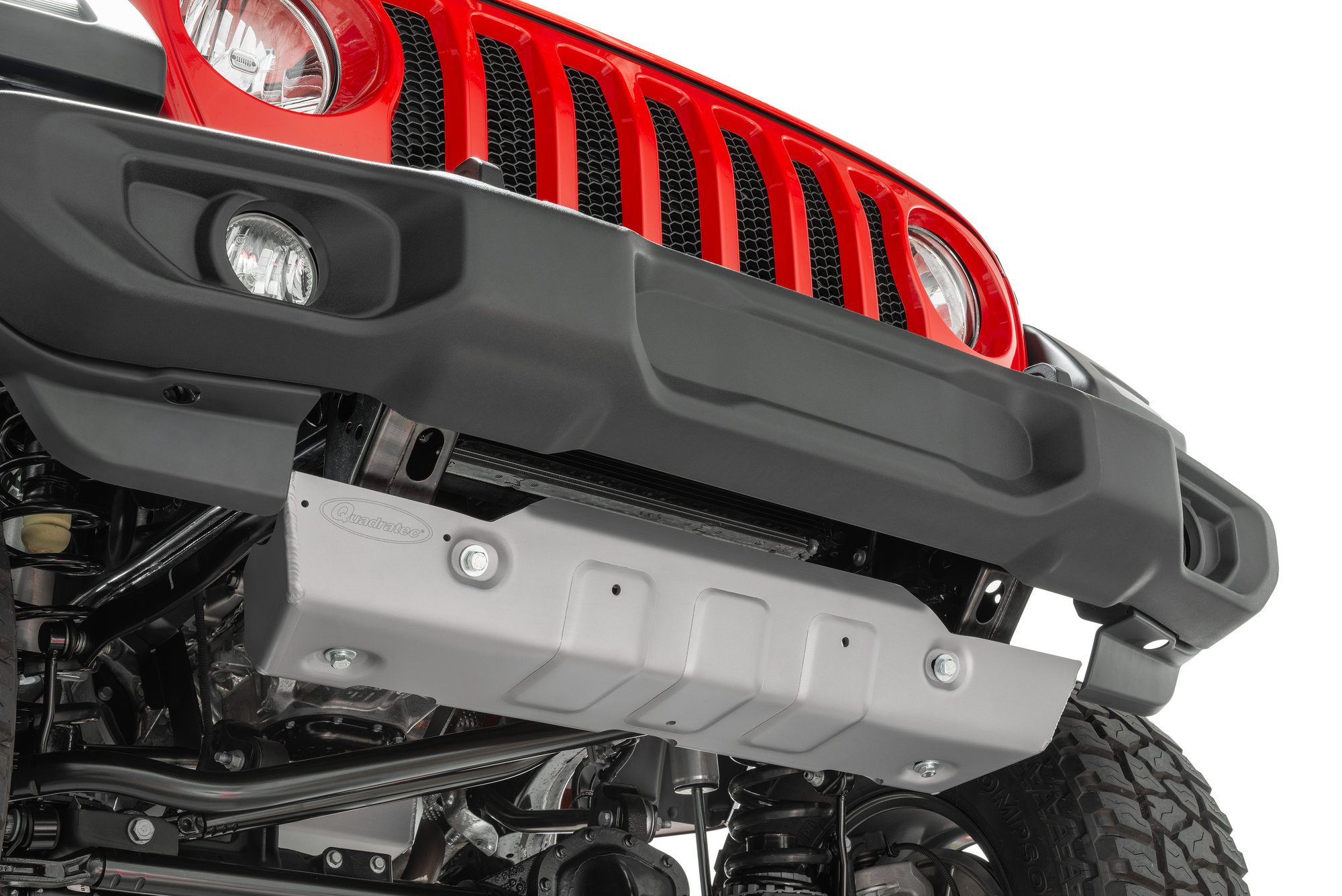 Quadratec Aluminum Modular Front Sway Bar Skid Plate for 18-22 Jeep  Wrangler JL and Gladiator JT | Quadratec