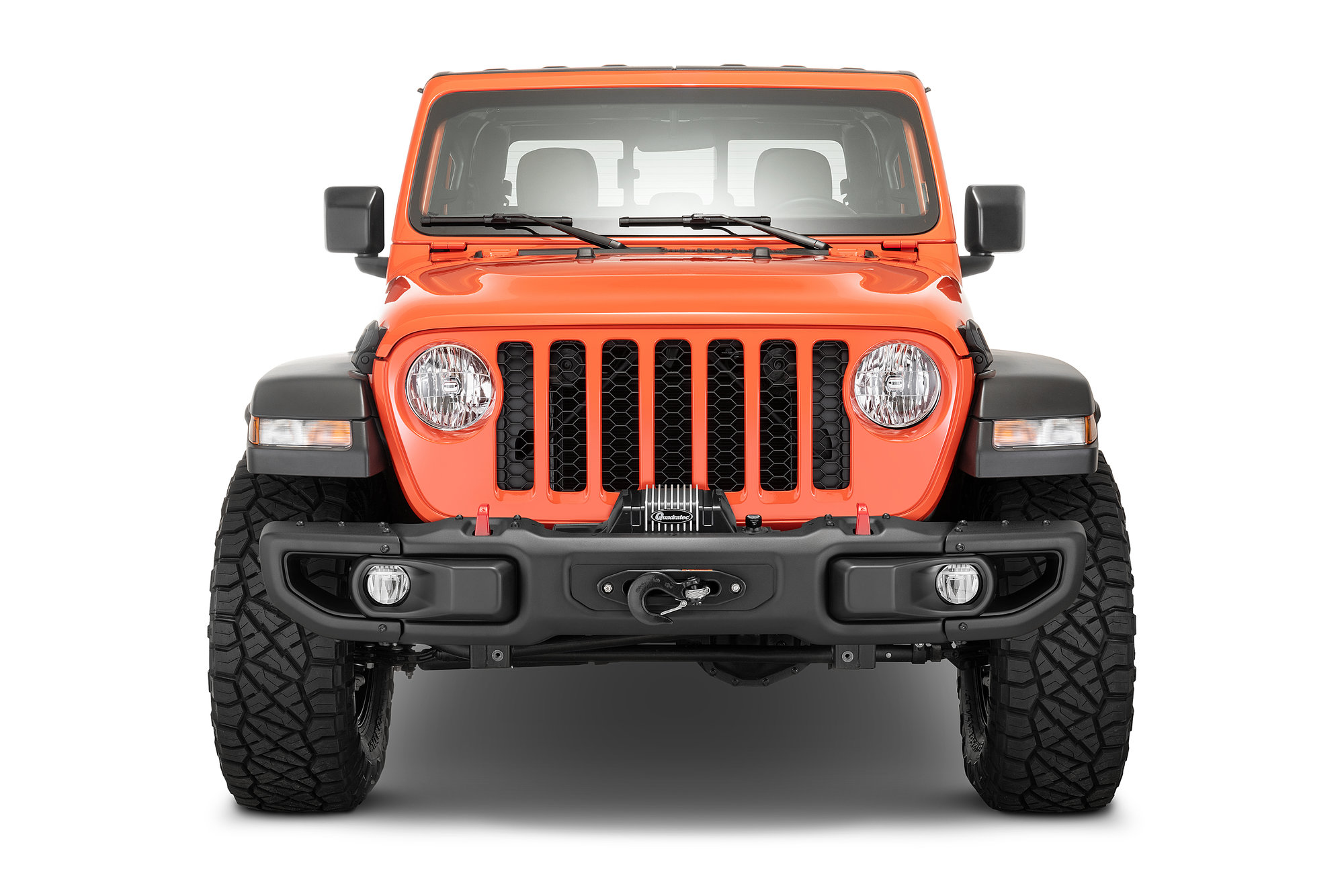 Quadratec Winch Mount Plate for 18-21 Jeep Wrangler JL & Gladiator JT with  Factory Steel Bumper | Quadratec