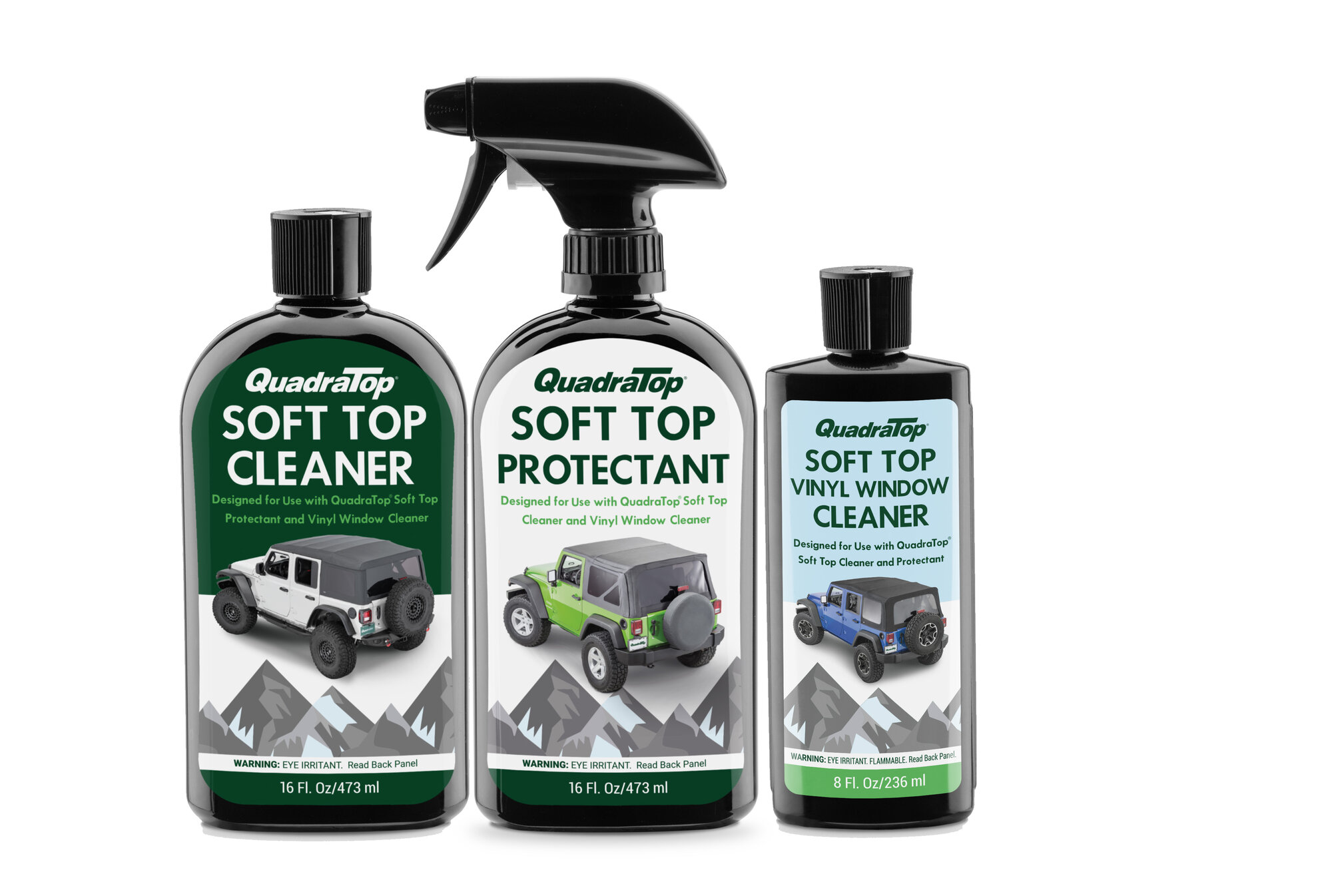 thumbnail image 2 of Wolfstein's RaggTopp SoftTopp Jeep Vinyl Top Care Kit: Cleaner & Protectant (16oz) 2 of 6