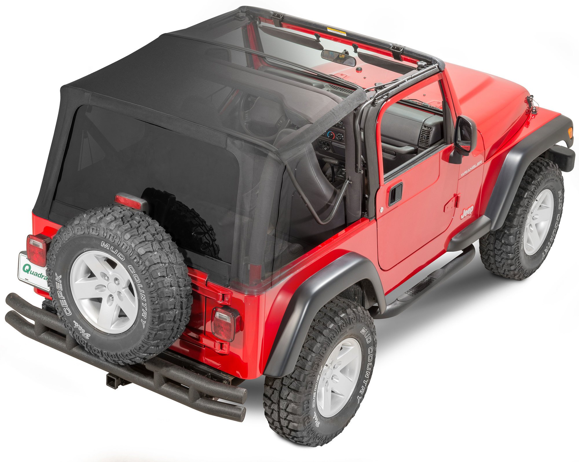 QuadraTop Gen II Complete Soft Top Without Doors for 97-06 Jeep Wrangler TJ  | Quadratec