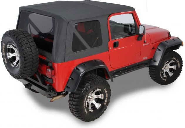 QuadraTop Replacement Soft Top with Tinted Windows for 97-06 Jeep Wrangler  TJ | Quadratec
