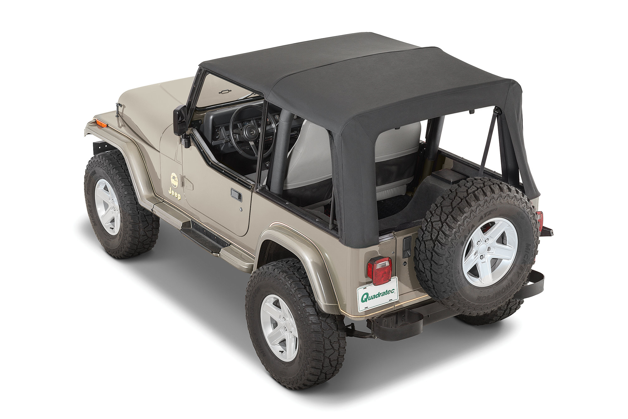 QuadraTop Premium Special Edition Replacement Soft Top for 88-95 Jeep  Wrangler YJ | Quadratec