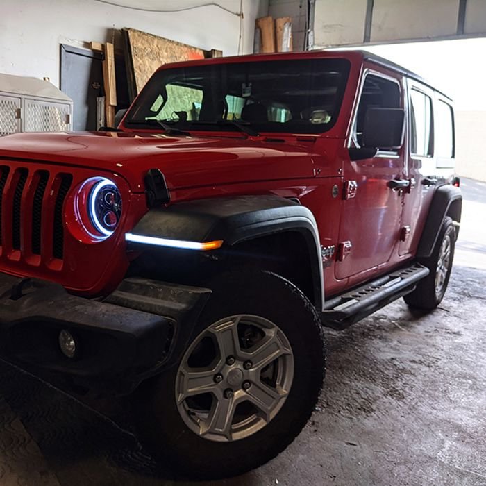 Skyjacker Suspensions - The Super Yeti Jeep on the track at the M1  Concourse! You can see it at SEMA in the Hella Lighting booth featuring our  LOWjacker! #skyjacker #yeti #jeep #wrangler #