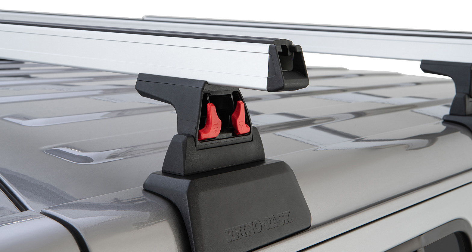 Rhino-Rack Vortex 3-Bar Backbone Roof Rack for 18-20 Jeep Wrangler JL  Unlimited with Hardtop