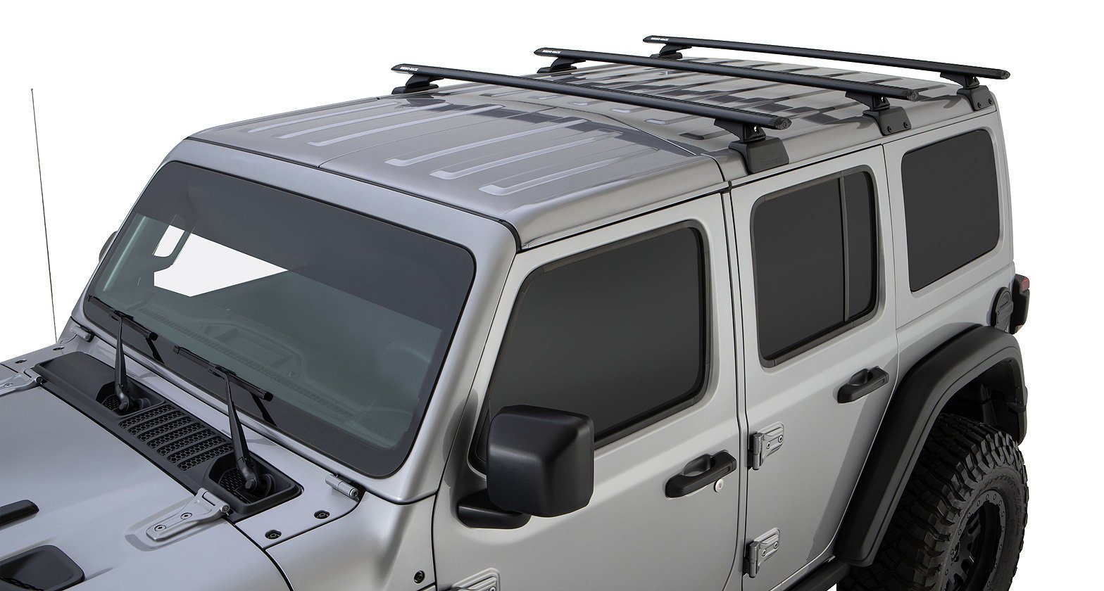 Rhino-Rack Vortex 3-Bar Backbone Roof Rack for 18-20 Jeep Wrangler JL  Unlimited with Hardtop