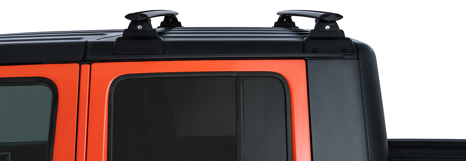 Rhino-Rack 11-21 Jeep Grand Cherokee WK2 4DR (w/ Metal Roof Rails) Backbone  Mounting System - Black RRARJGB1 - OK4WD