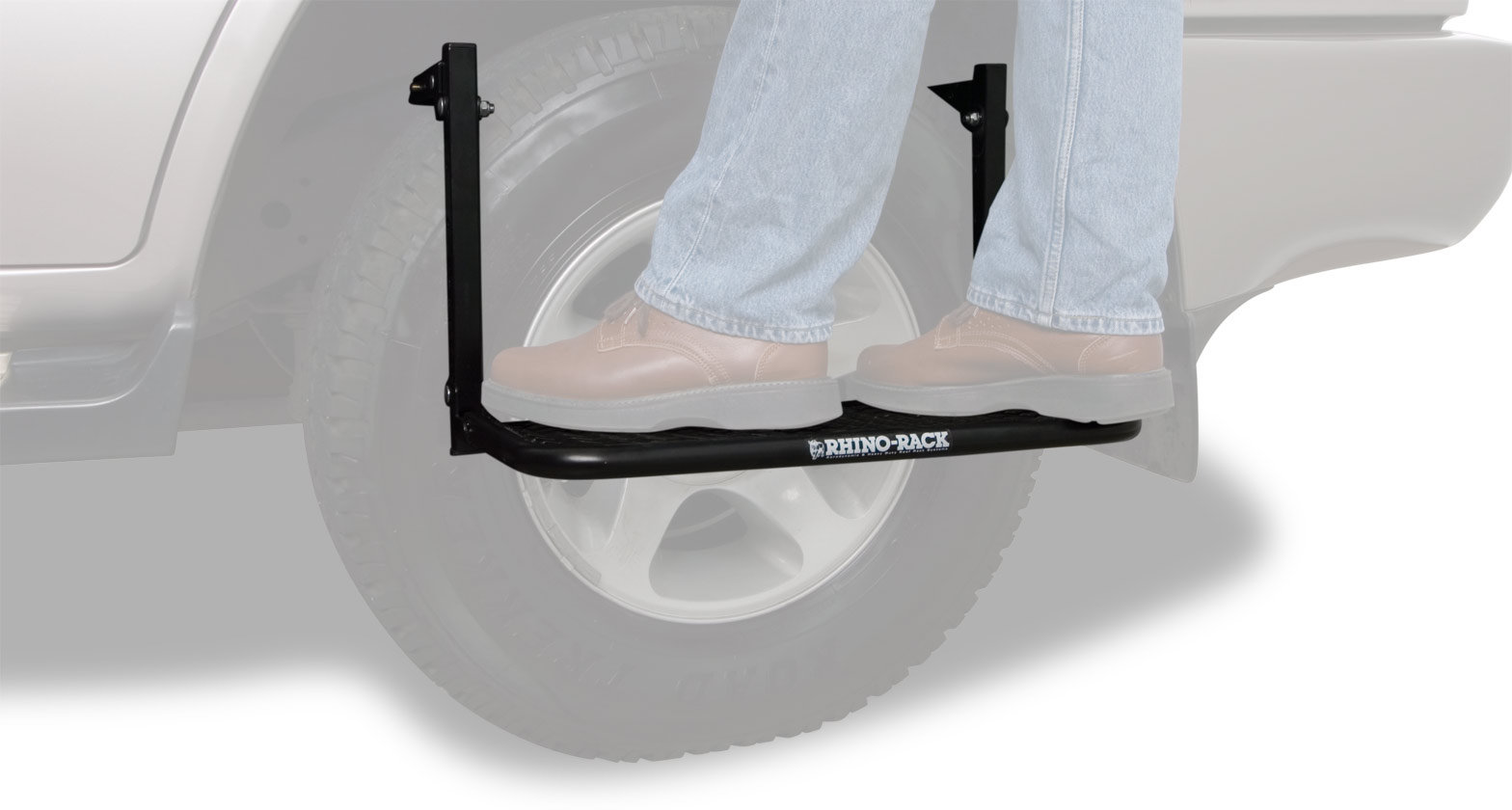 Rhino rack top wheel step