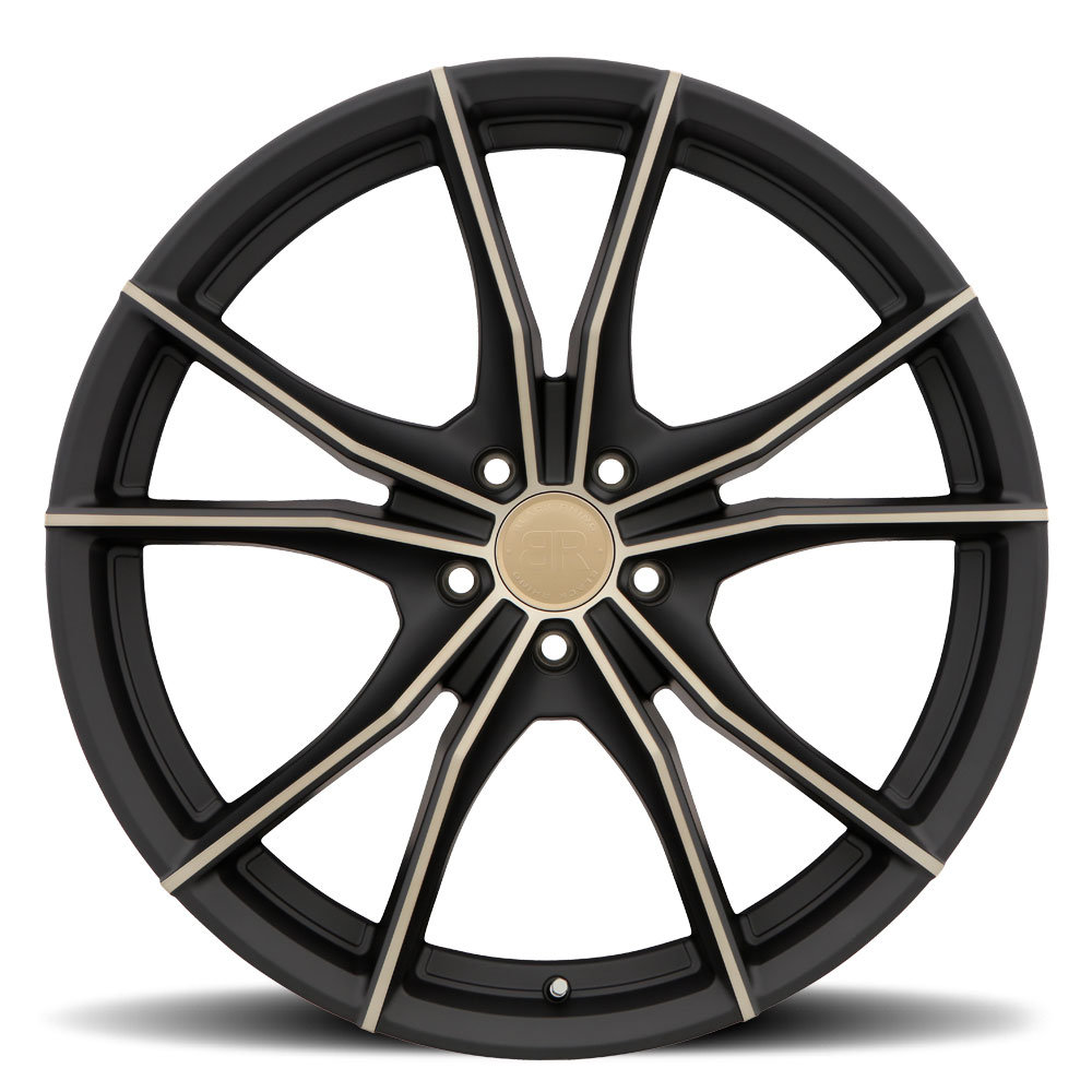 Black Rhino Zion Wheel in Matte Black with Machined Face and Dark