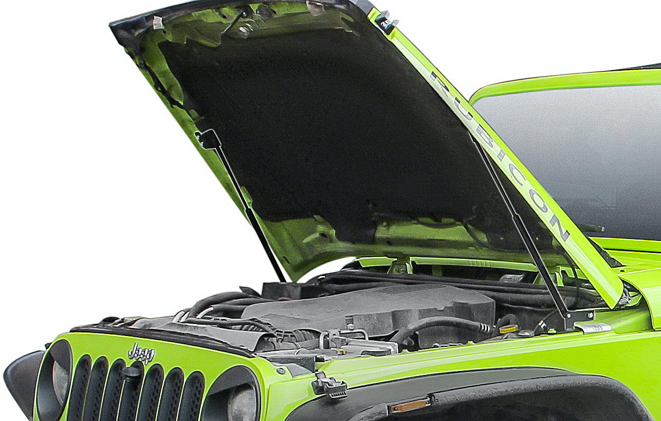 Rival 4x4 .1 Hood Lift Kit for 07-18 Jeep Wrangler JK with  Factory Hood | Quadratec