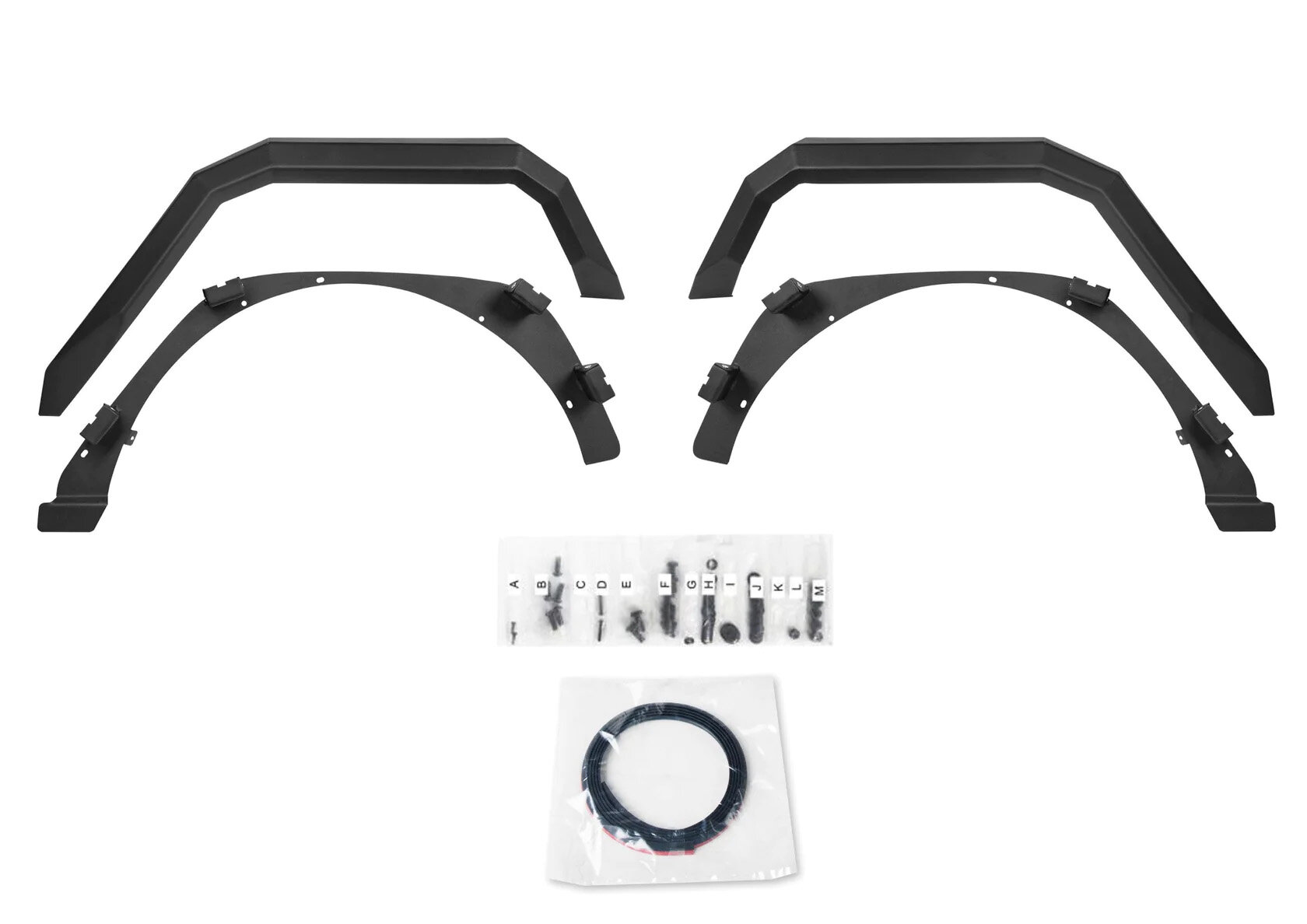 Rival 4x4 Aluminum Fender Flares for 1824 Jeep Wrangler JL Quadratec