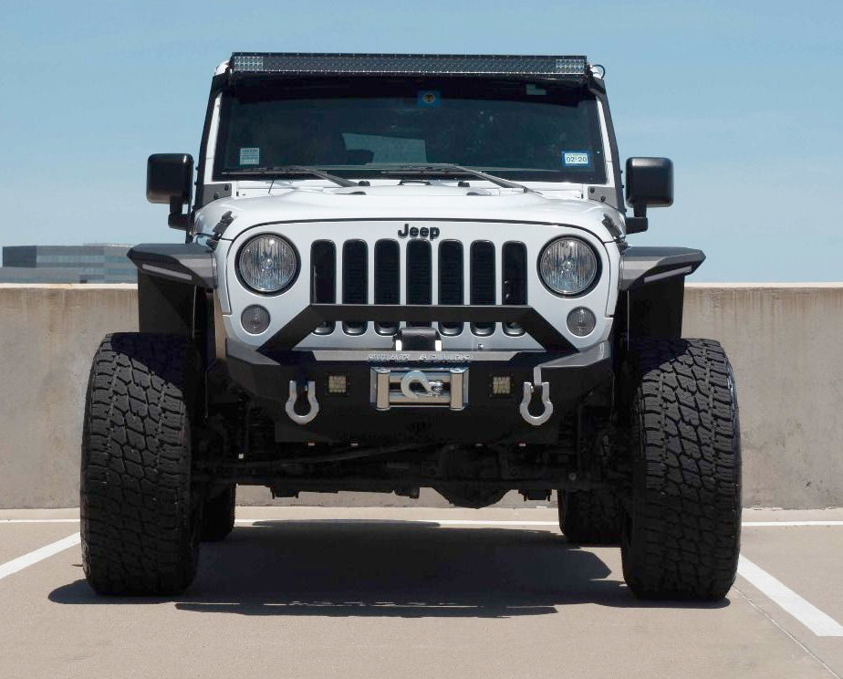 Road Armor Stealth Mid Width Front Winch Bumper for 07-18 Jeep Wrangler JK  | Quadratec