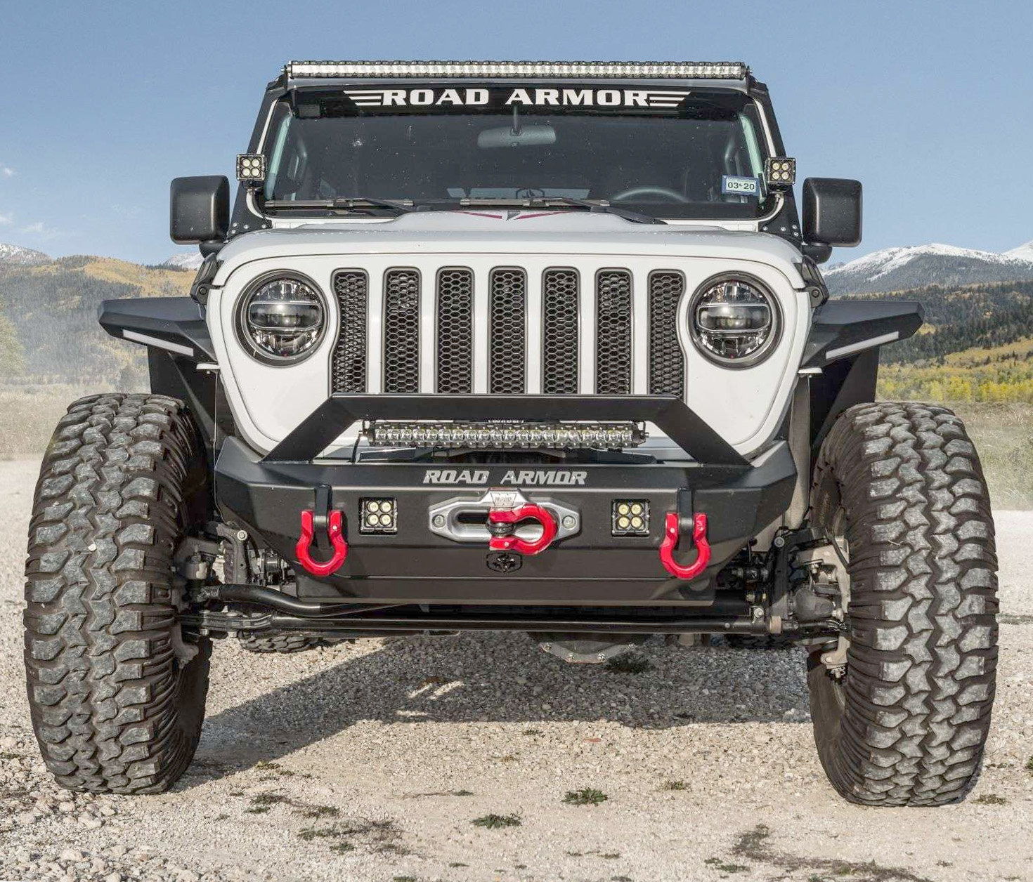 Road Armor Stealth Mid Width Front Winch Bumper for 1820 Jeep Wrangler