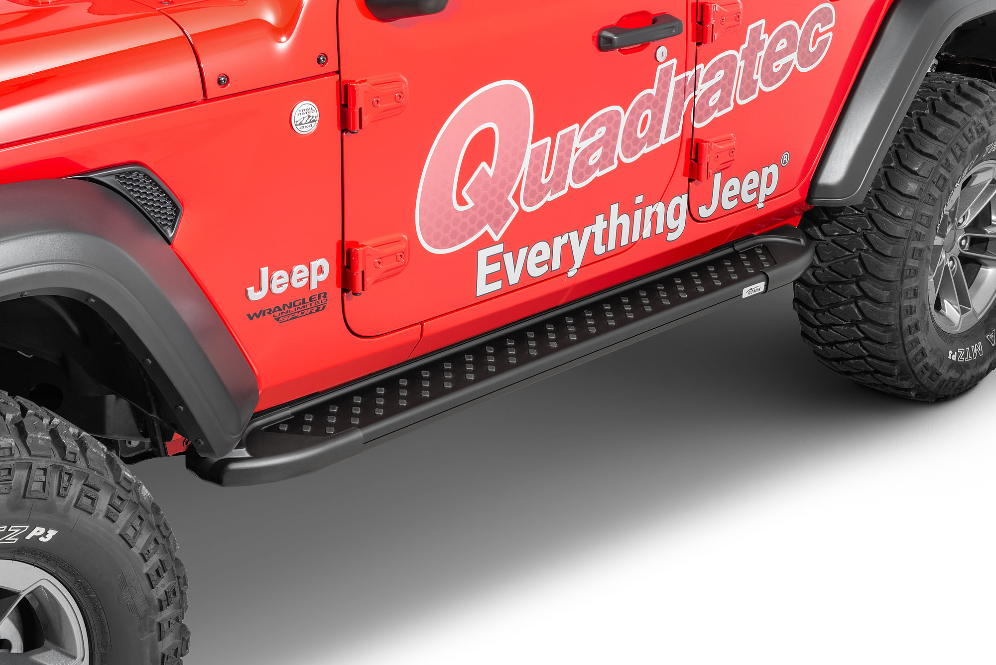 Romik RAL Running Boards for 18-21 Jeep Wrangler JL Unlimited | Quadratec