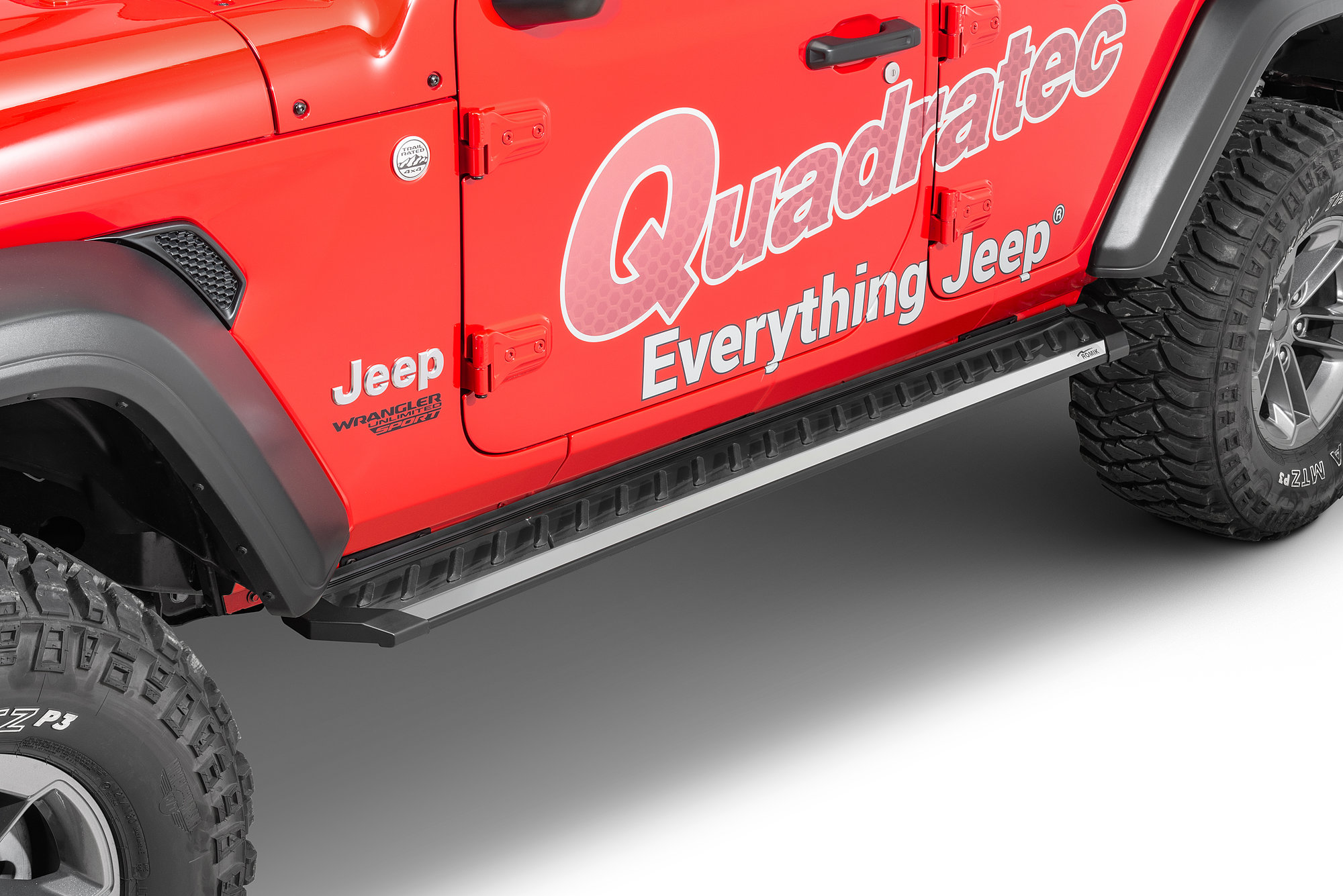 Romik 31314418 RZR Series Running Boards for 1821 Jeep Wrangler JL