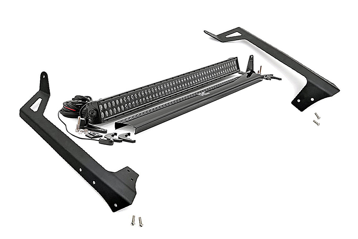 50-Inch LED Light Bar Windshield Mounting Kit With Corner Brackets For 2007-2017 Jeep Wrangler JK – GalaxyMotoInc