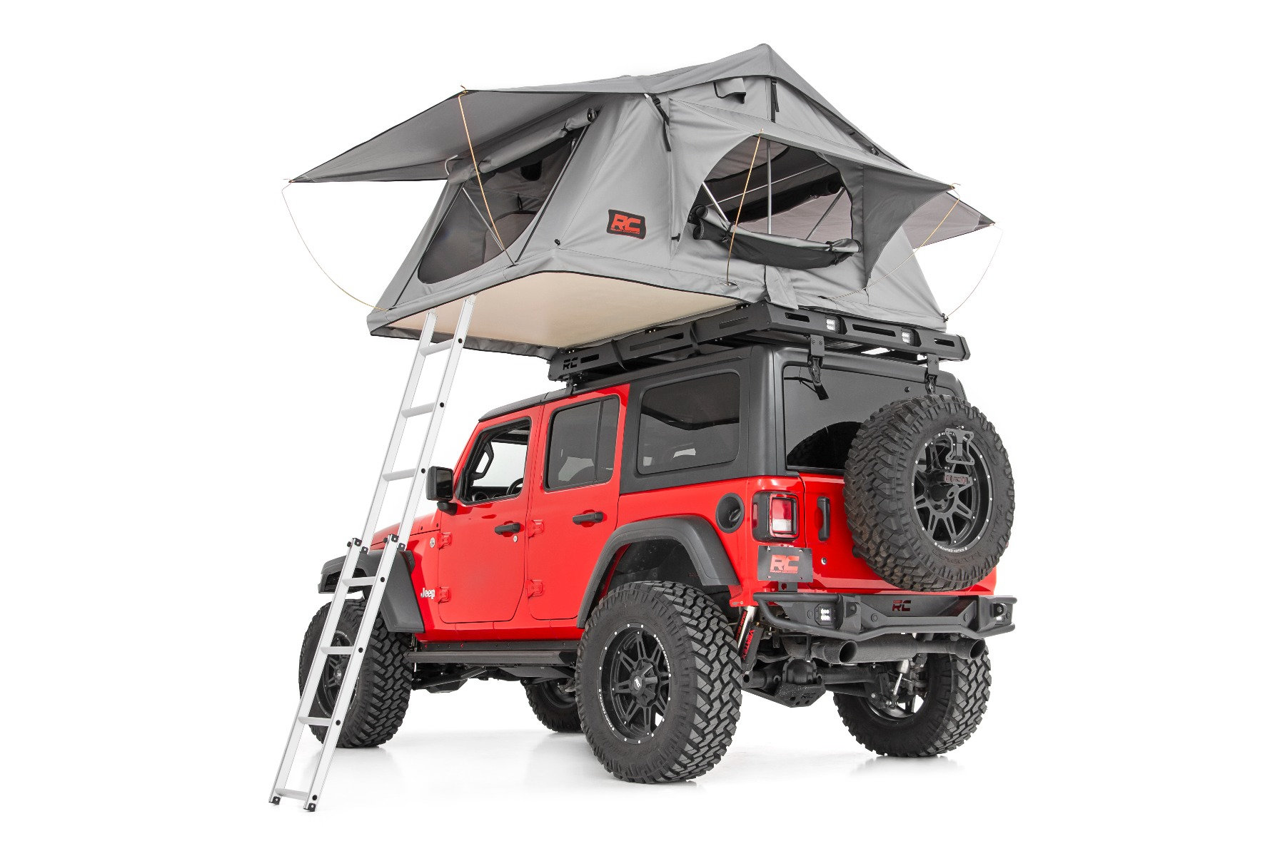 Rough Country 99050 Roof Top Tent with 12 Volt Accessory & LED Light Kit |  Quadratec