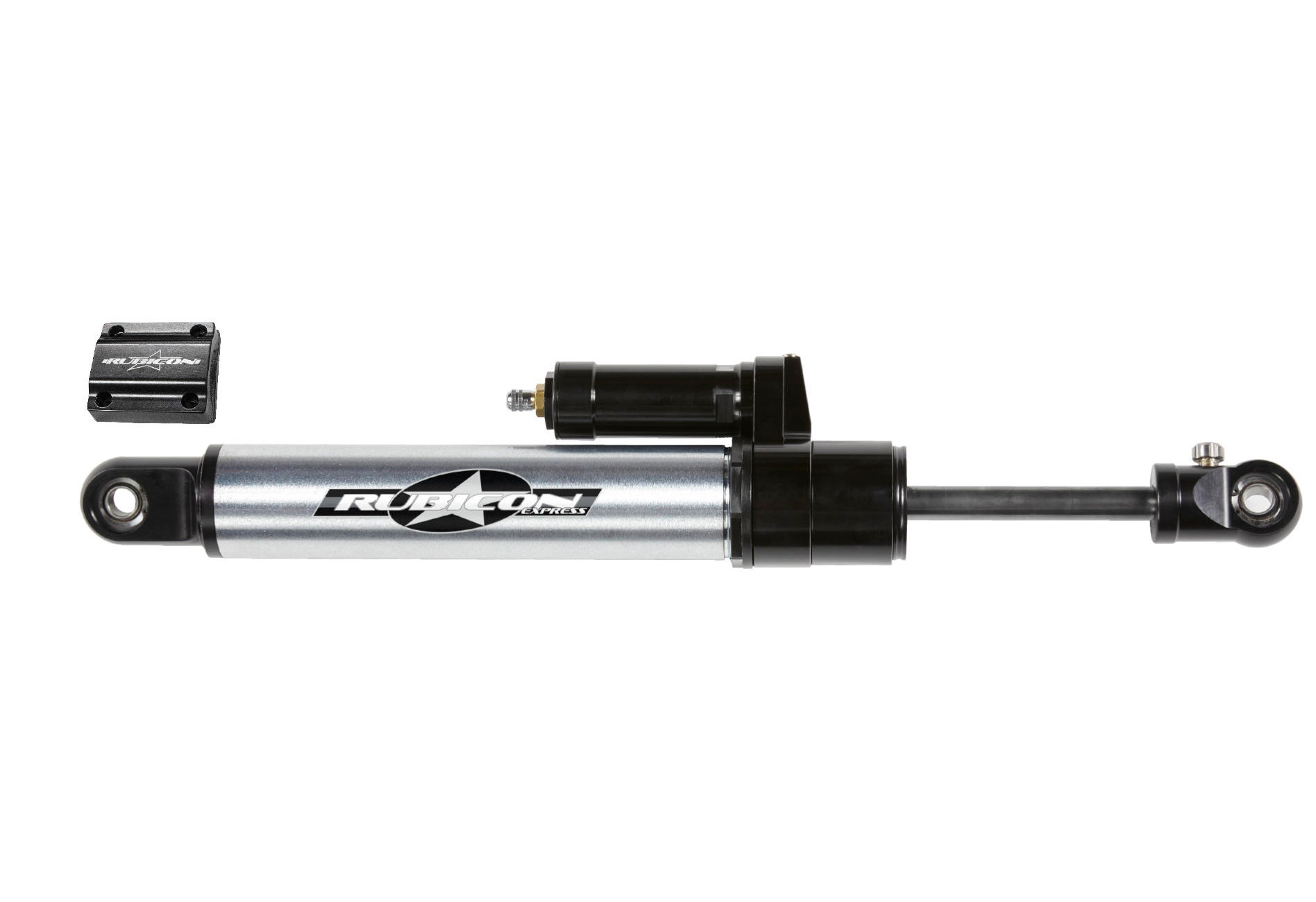 Rubicon Express RXJ2002 Adjustable Neutral Force Steering Stabilizer for 0718 Jeep Wrangler JK