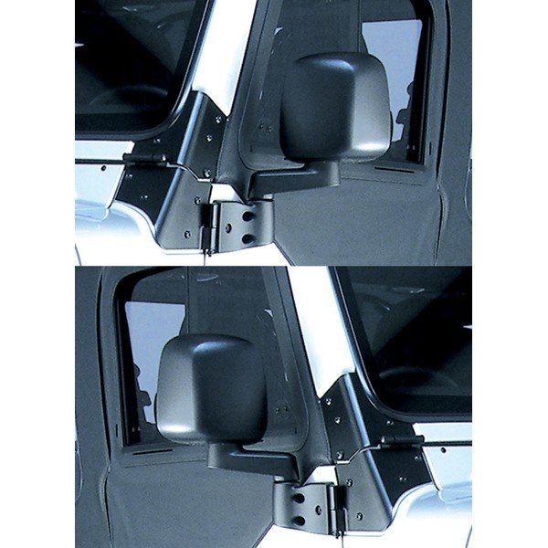 OMIX  Side Mirror Pair in Black for 03-06 Jeep Wrangler TJ &  Unlimited | Quadratec