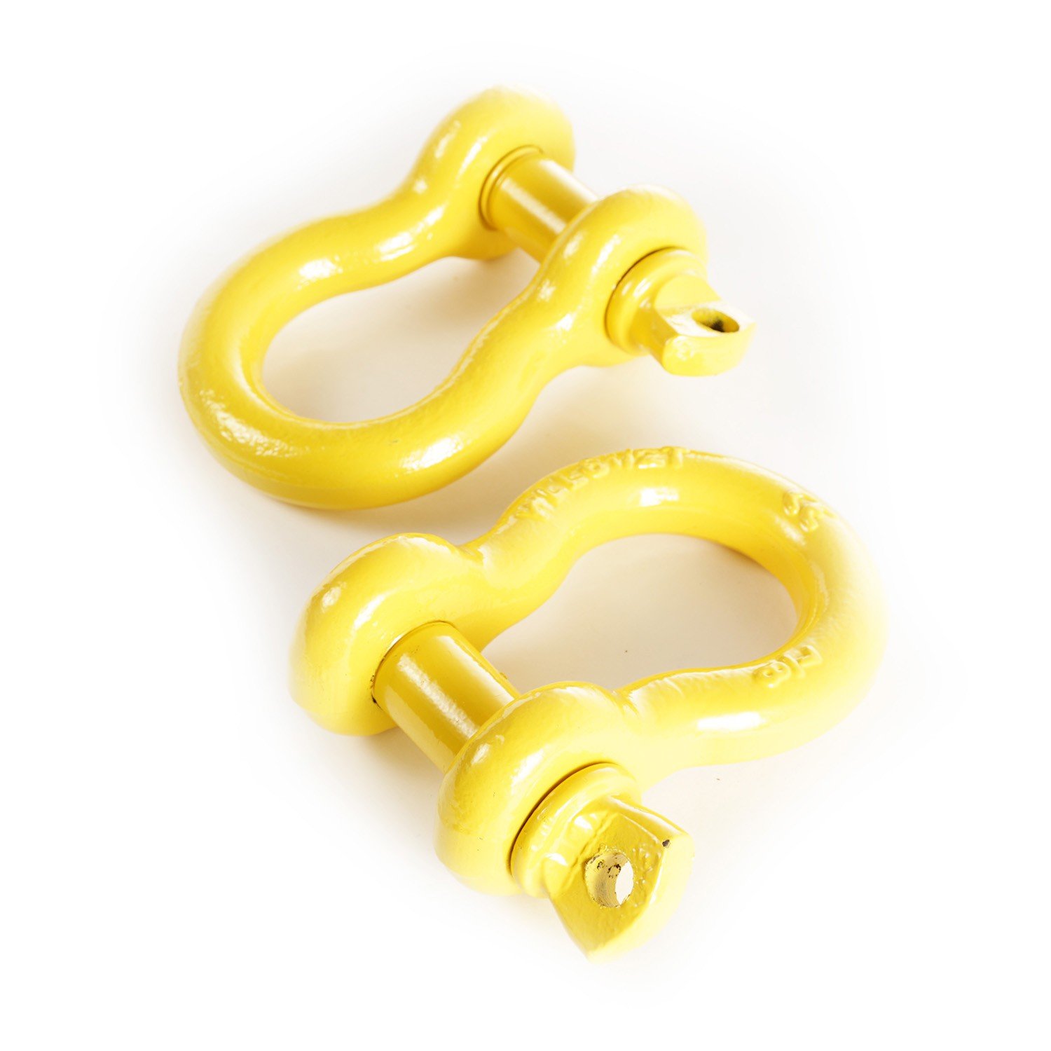 Rugged Ridge 11235.14 7/8 D-Rings with 1 Diameter Pins in Yellow