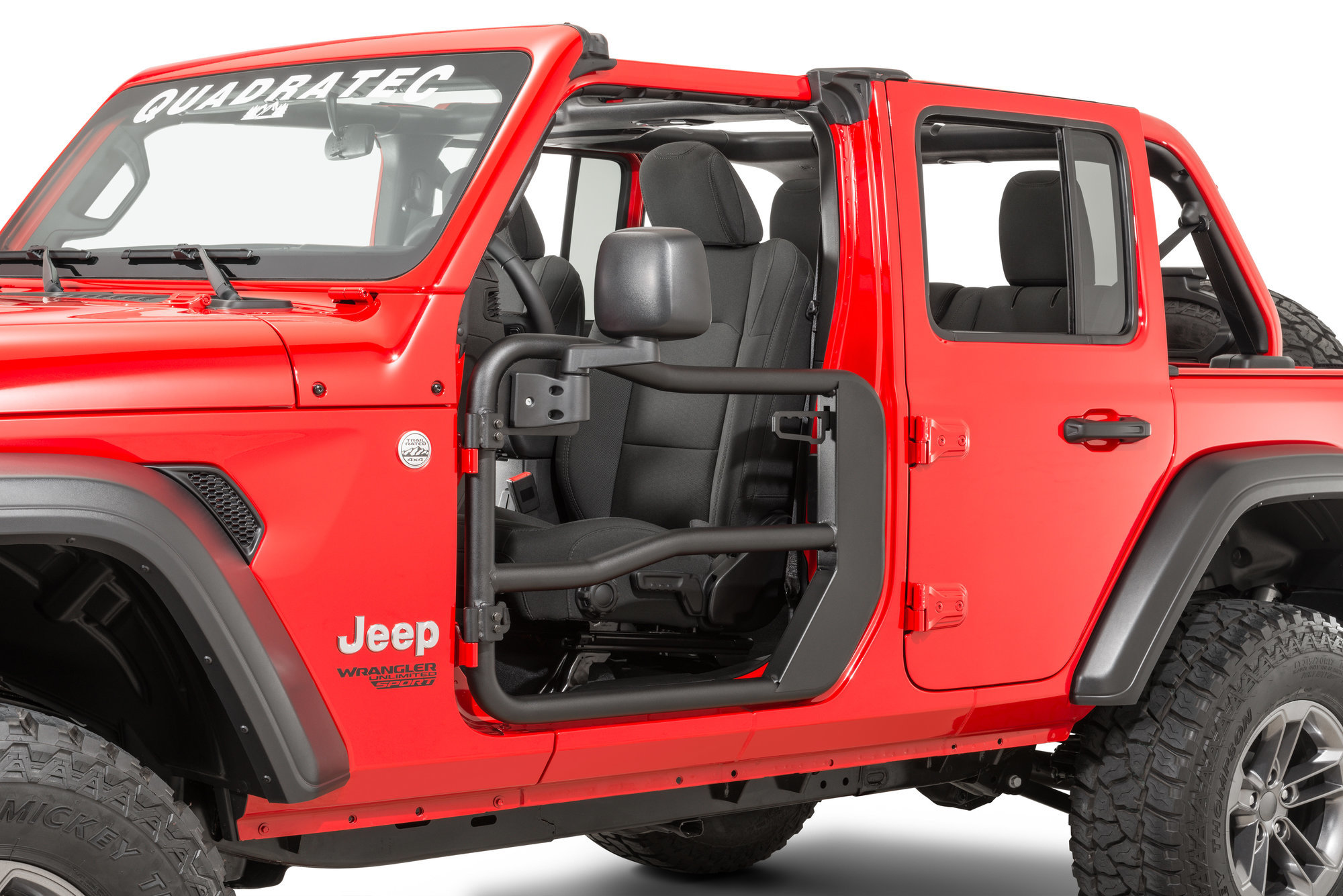 Rugged Ridge Fortis Tube Doors for 18-21 Jeep Wrangler JL & Gladiator JT |  Quadratec