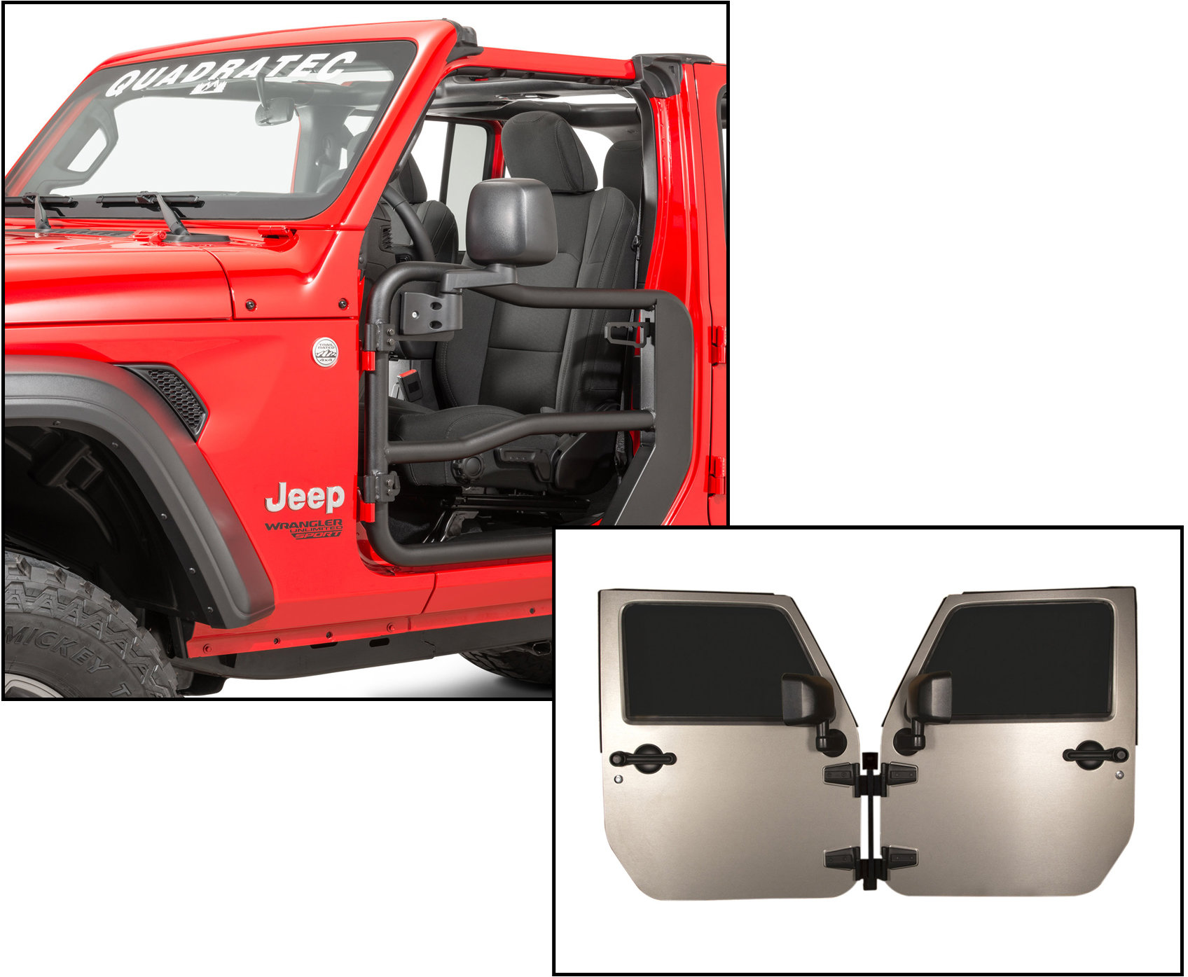 Rear Doors for 18-20 Jeep Wrangler JL & Gladiator JT | Quadratec