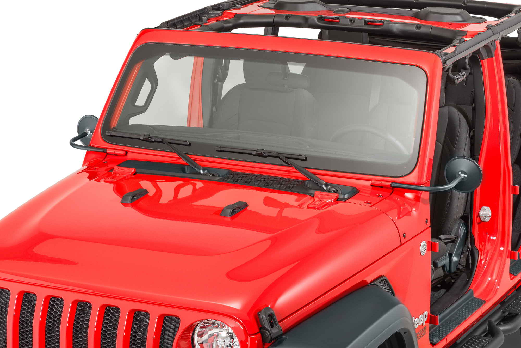 Rugged Ridge  Round Trail Mirror Kit Pair for 18-20 Jeep Wrangler  JL & Gladiator JT | Quadratec